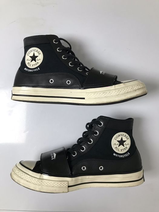 Converse x neighborhood on sale motorcycle chuck taylors