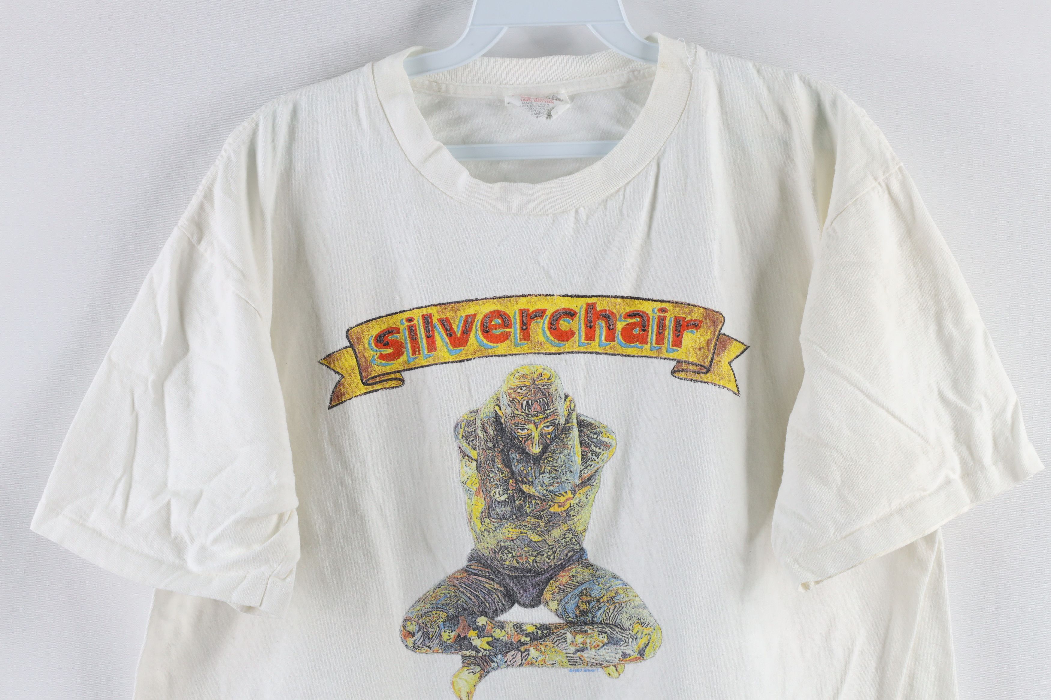 Vintage Vintage 90s Silverchair Grunge Rock Band Tour T-Shirt White Size US L / EU 52-54 / 3 - 2 Thumbnail