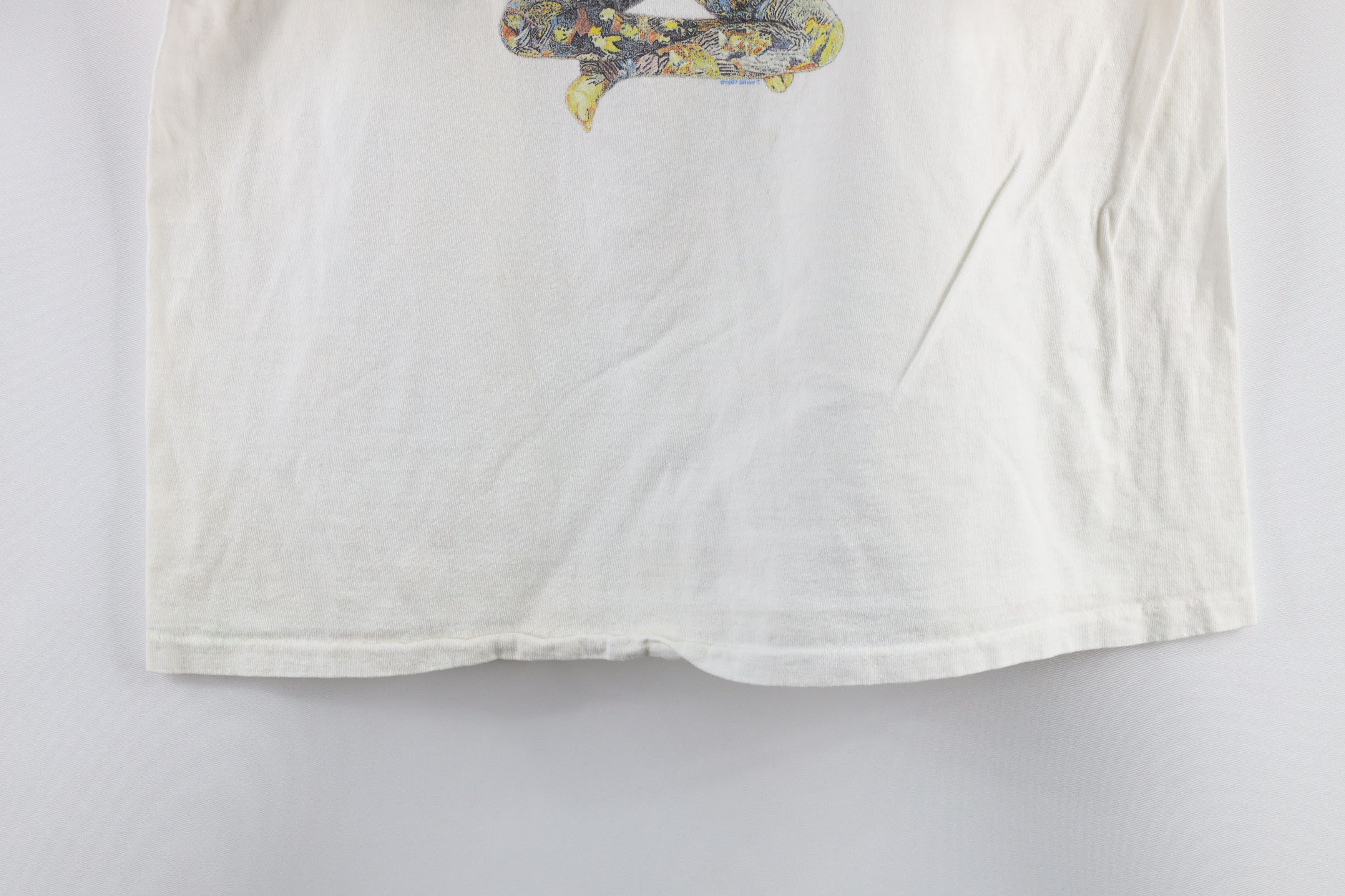 Vintage Vintage 90s Silverchair Grunge Rock Band Tour T-Shirt White Size US L / EU 52-54 / 3 - 3 Thumbnail