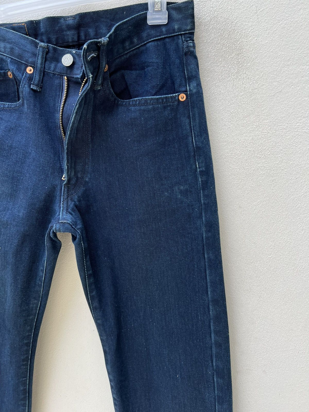 45rpm Vintage 45rpm Japan Indigo Blue Denim Jeans L35 Size US 29 - 11 Thumbnail