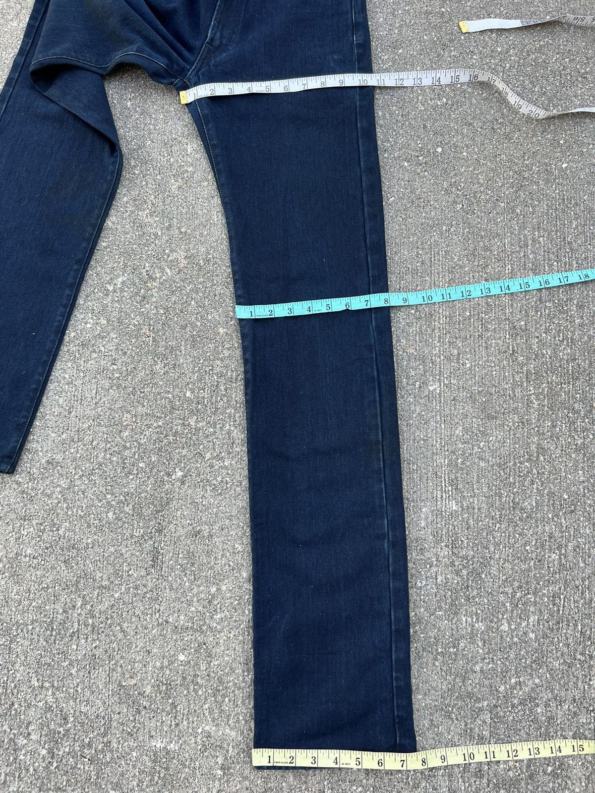 45rpm Vintage 45rpm Japan Indigo Blue Denim Jeans L35 Size US 29 - 3 Thumbnail