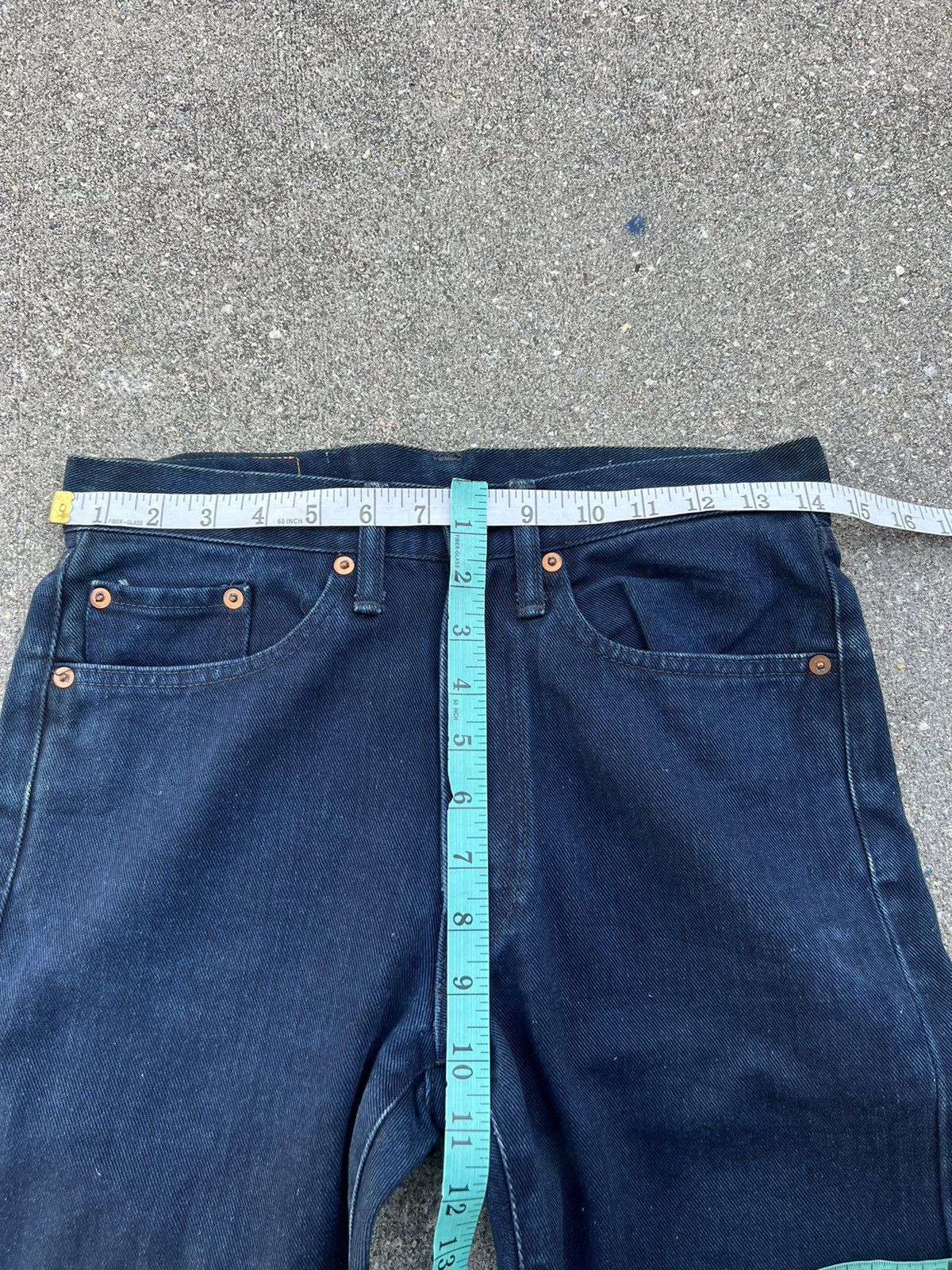 45rpm Vintage 45rpm Japan Indigo Blue Denim Jeans L35 Size US 29 - 2 Thumbnail