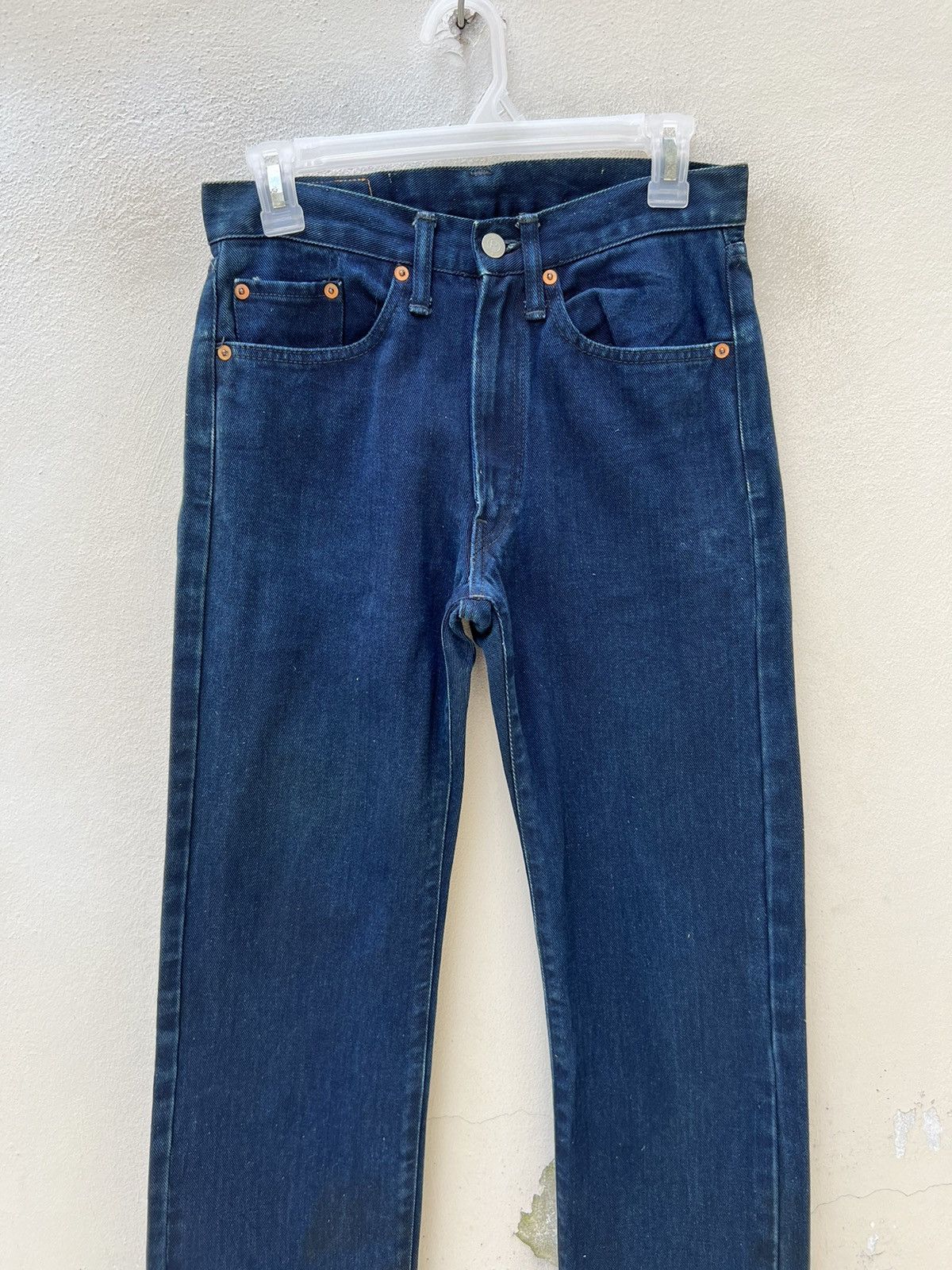 45rpm Vintage 45rpm Japan Indigo Blue Denim Jeans L35 Size US 29 - 7 Thumbnail