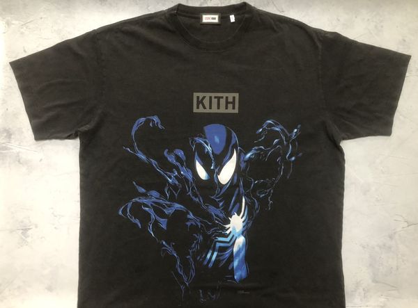 Kith Kith Marvel Spider-Man Black Suit Vintage Tee L | Grailed