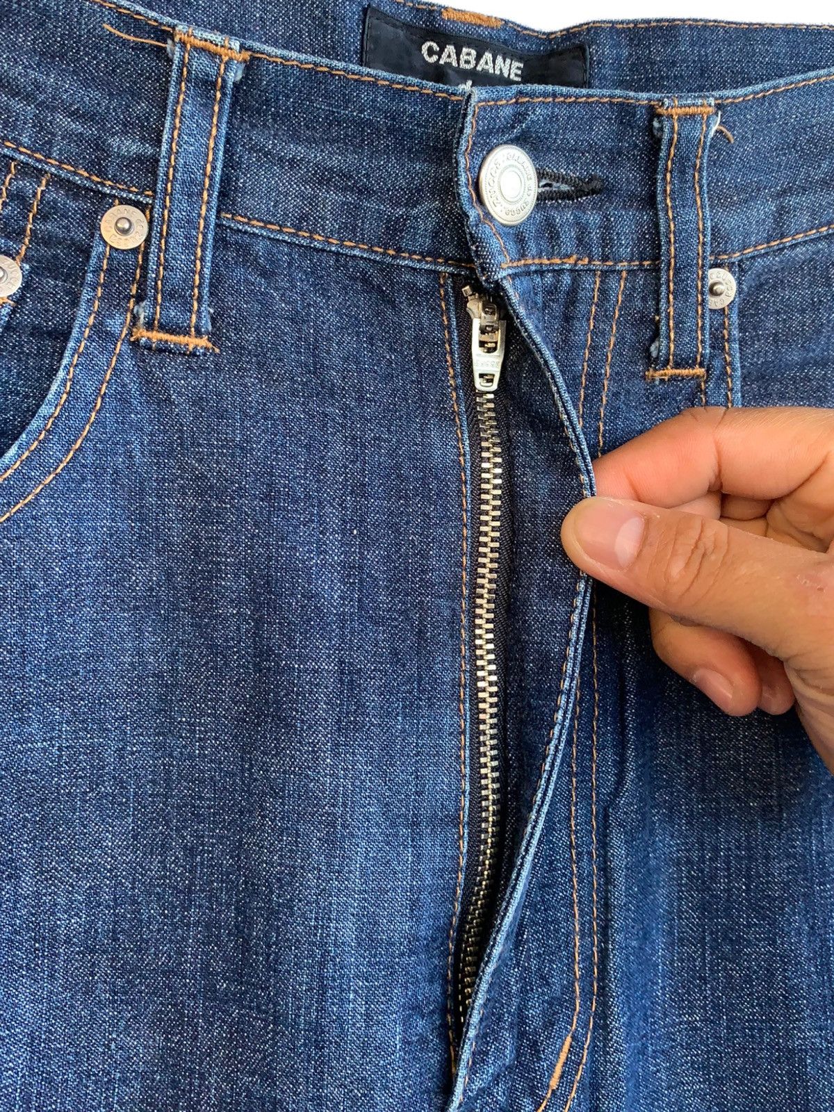 CABANE de ZUCCa × Issey Miyake × Japanese Brand CABANE DE ZUCCA JAPANESE BRAND SELVEDGE JEANS Size US 32 / EU 48 - 7 Thumbnail