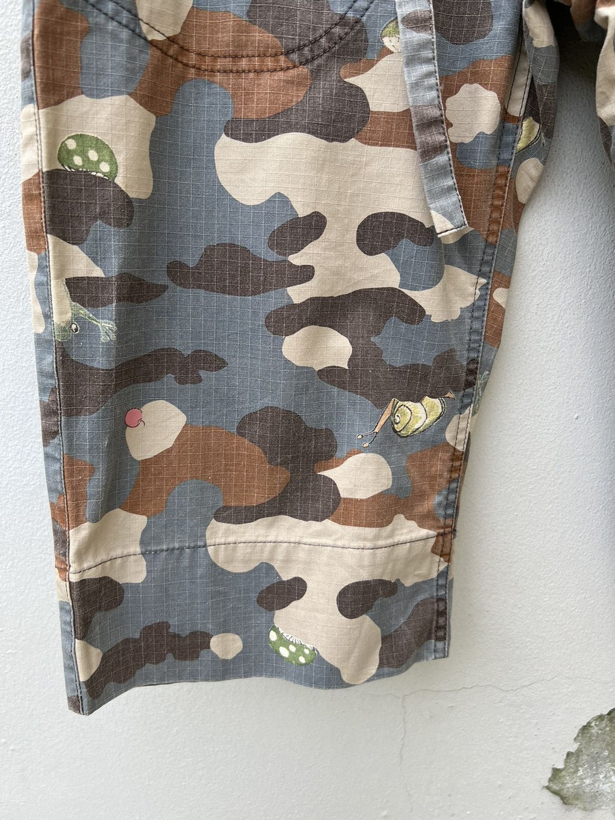 Issey Miyake Vintage TC Floral Fauna Camo Drawstring Waist Short Pant Size US 31 - 8 Thumbnail
