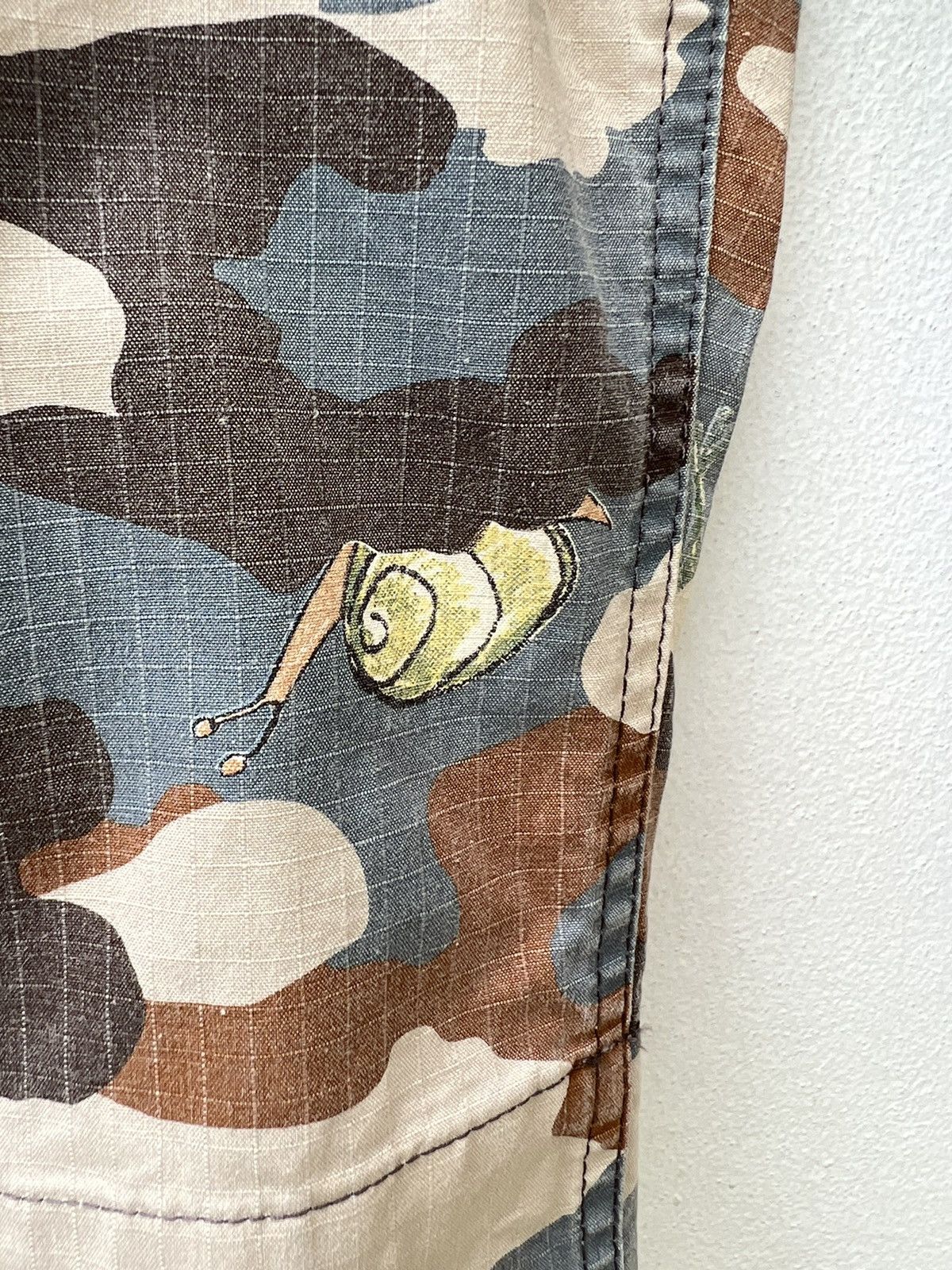 Issey Miyake Vintage TC Floral Fauna Camo Drawstring Waist Short Pant Size US 31 - 9 Thumbnail