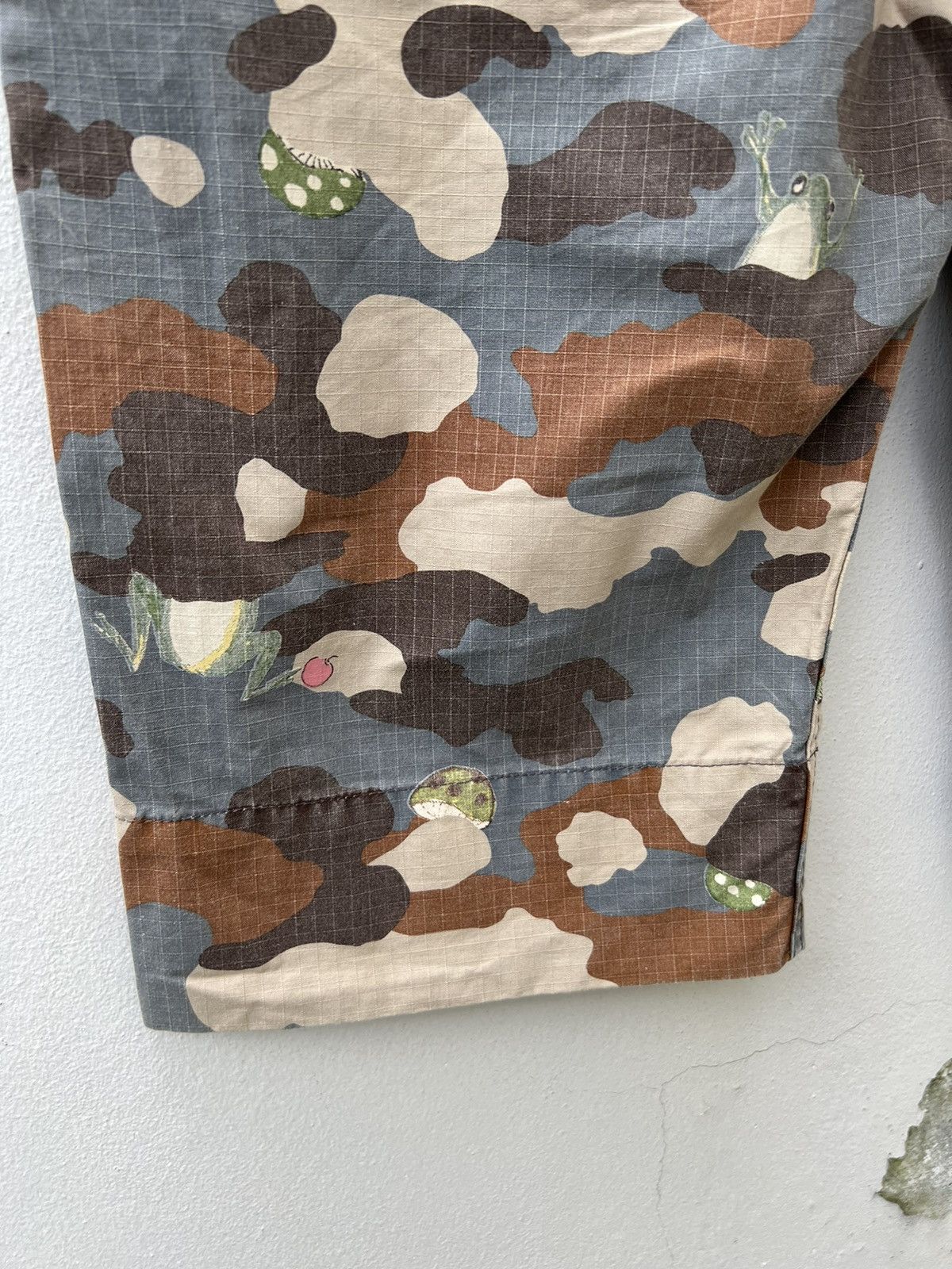 Issey Miyake Vintage TC Floral Fauna Camo Drawstring Waist Short Pant Size US 31 - 17 Thumbnail