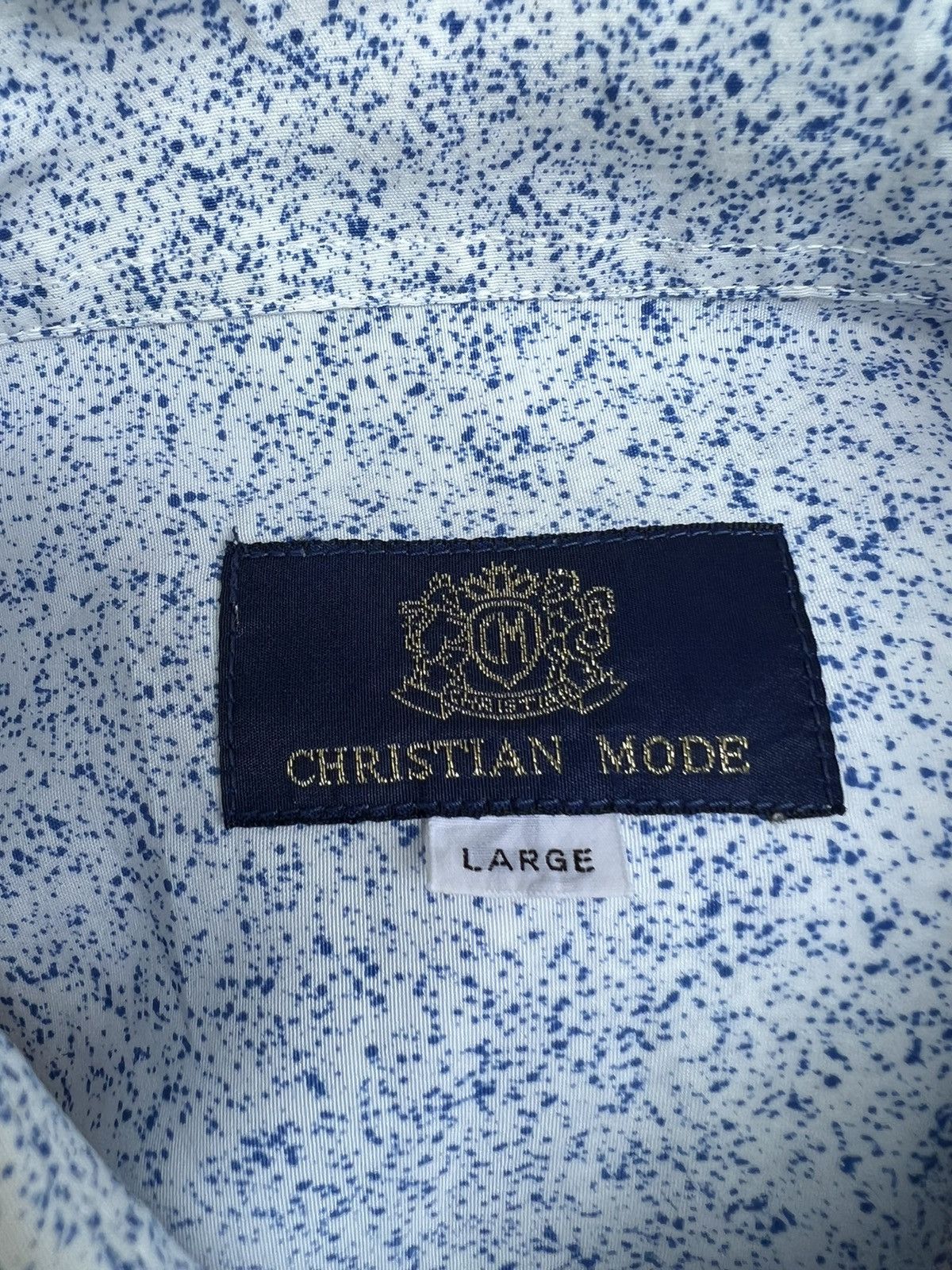Vintage Vintage 90s Christian Mode Japan Printed Art Polyester Shirt Size US L / EU 52-54 / 3 - 19 Thumbnail