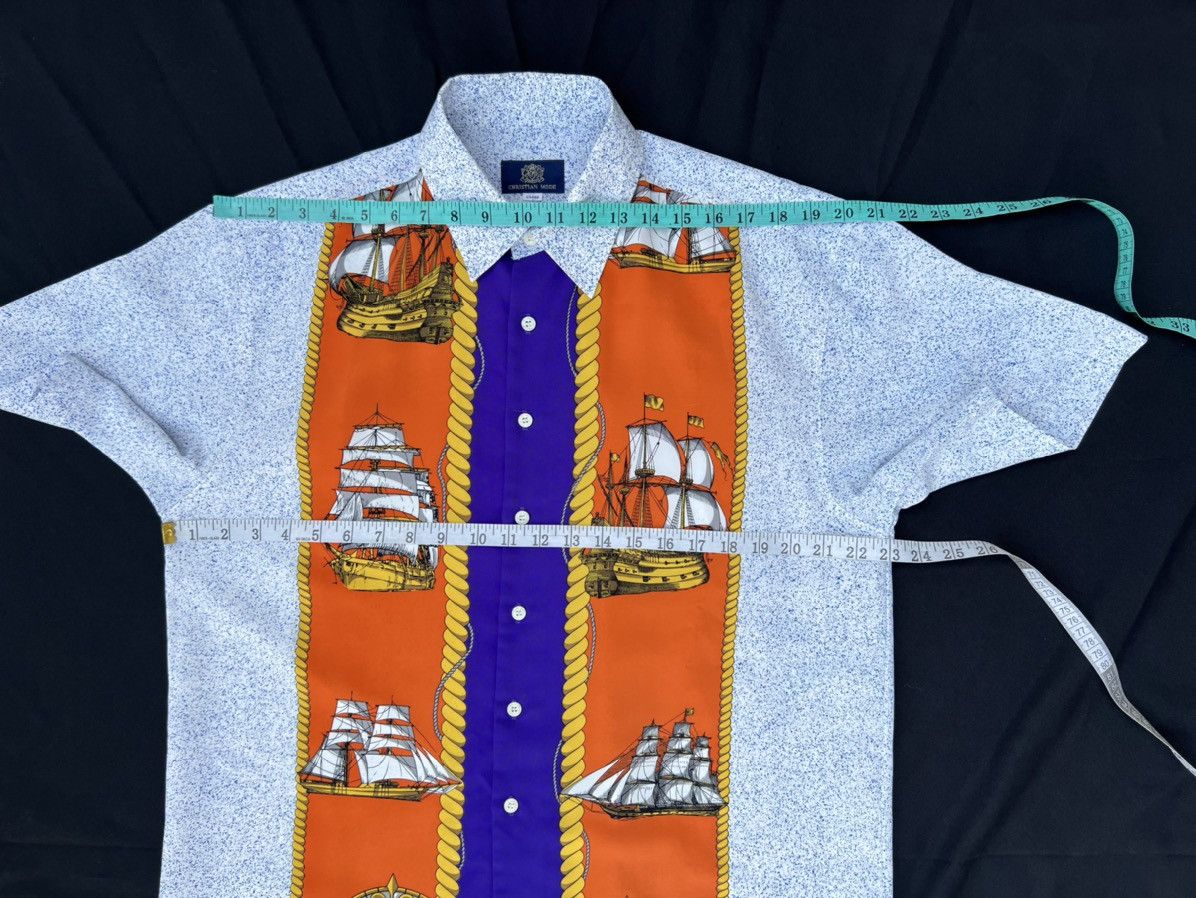 Vintage Vintage 90s Christian Mode Japan Printed Art Polyester Shirt Size US L / EU 52-54 / 3 - 2 Thumbnail