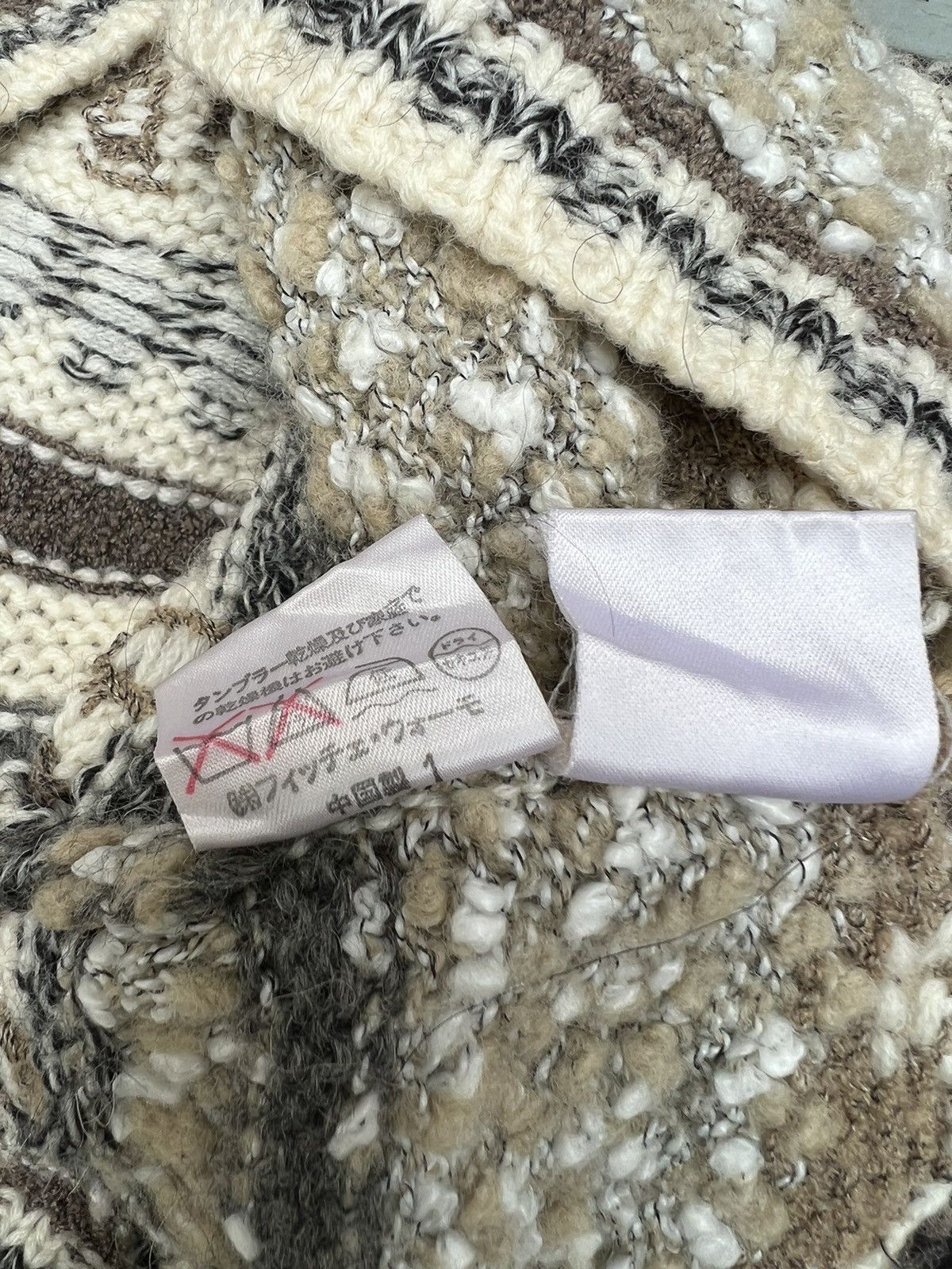 Vintage × Yoshiyuki Konishi Vintage Yoshiyuki Konishi Hand Knit Tribal Knitwear Sweater Size US XL / EU 56 / 4 - 23 Thumbnail