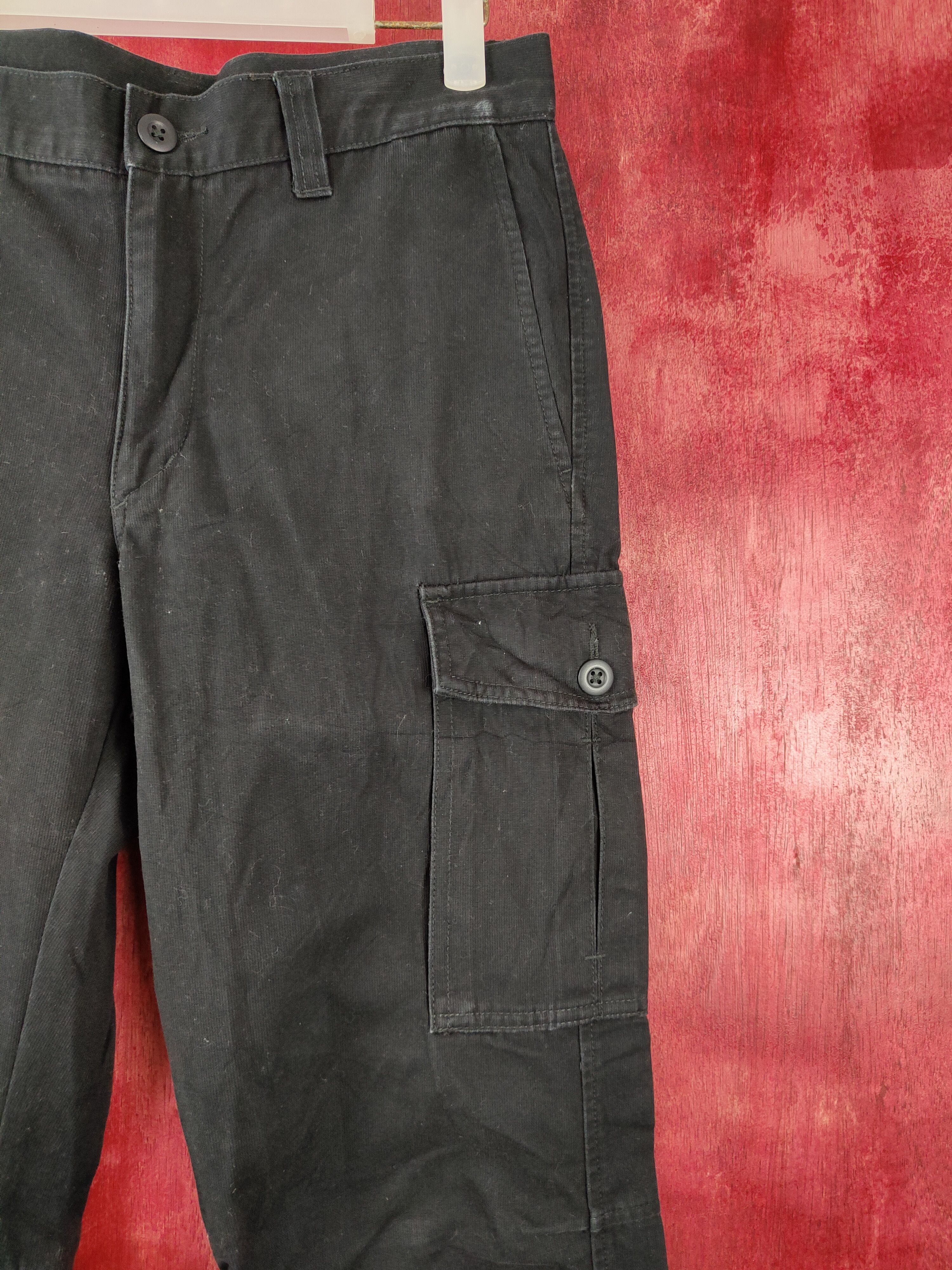Japanese Brand × Vintage Uniqlo Black Multi Pocket Tactical Cargo Pants #S436 Size US 28 / EU 44 - 5 Thumbnail