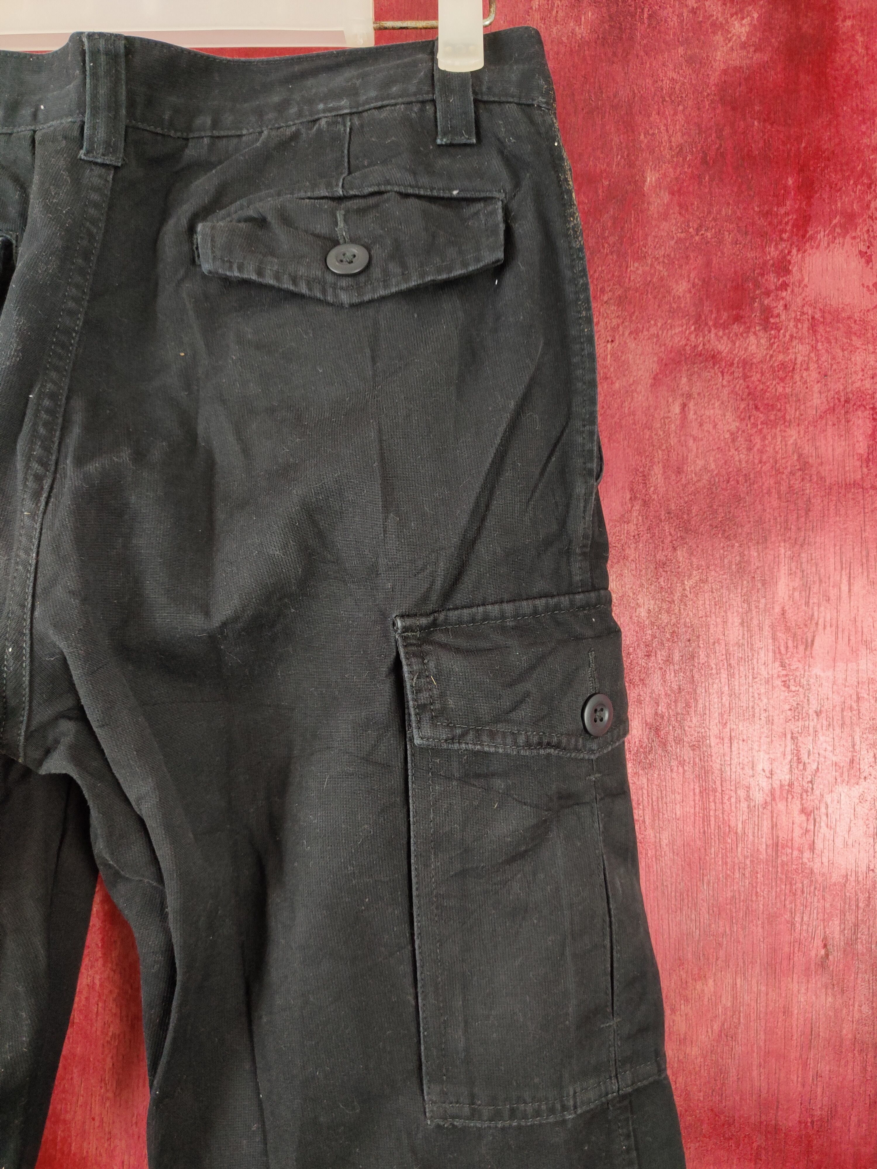 Japanese Brand × Vintage Uniqlo Black Multi Pocket Tactical Cargo Pants #S436 Size US 28 / EU 44 - 10 Thumbnail