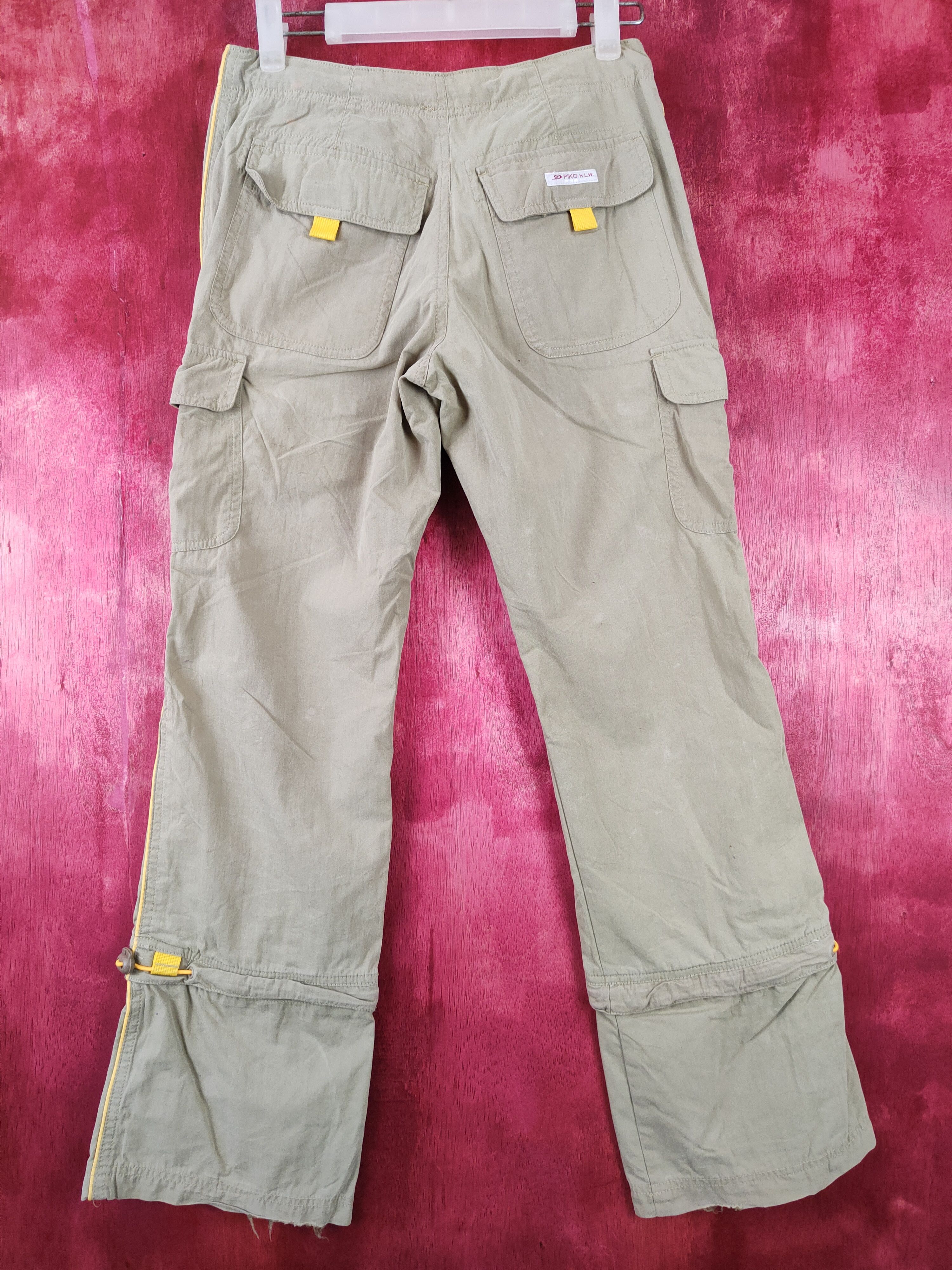 Japanese Brand × Vintage Piko H.L.W Brown Multi Pocket Tactical Cargo Pants #S430 Size 27" / US 4 / IT 40 - 7 Thumbnail
