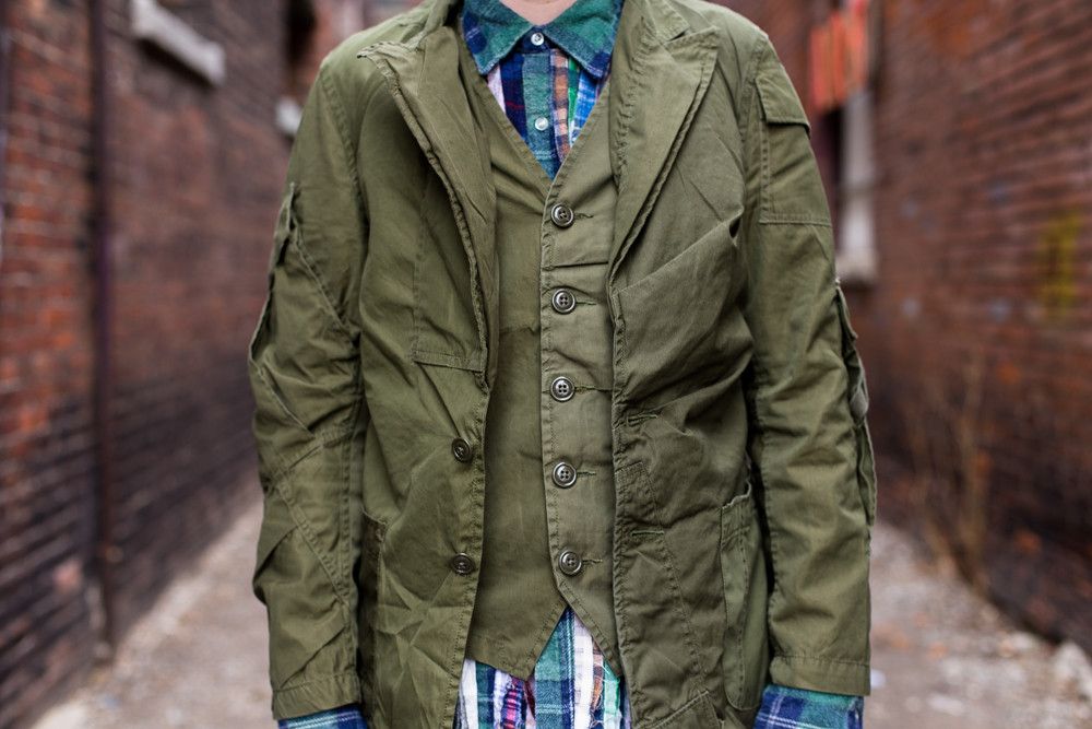 【美品】Needles peaked lapel jacket セットアップ Needles Peaked Lapel 1Bジャケット