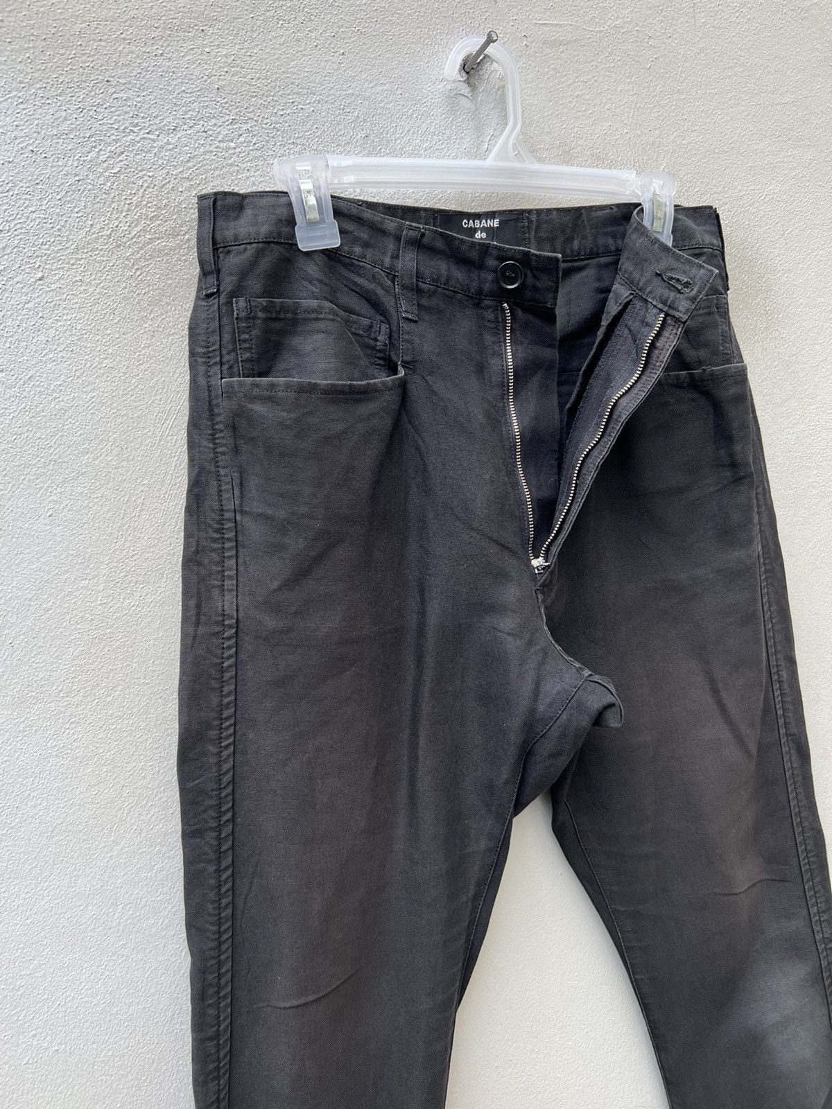 CABANE de ZUCCa VTG Cabane de Zucca Japan Sun Fade Black Linen Pant Size US 30 / EU 46 - 8 Thumbnail