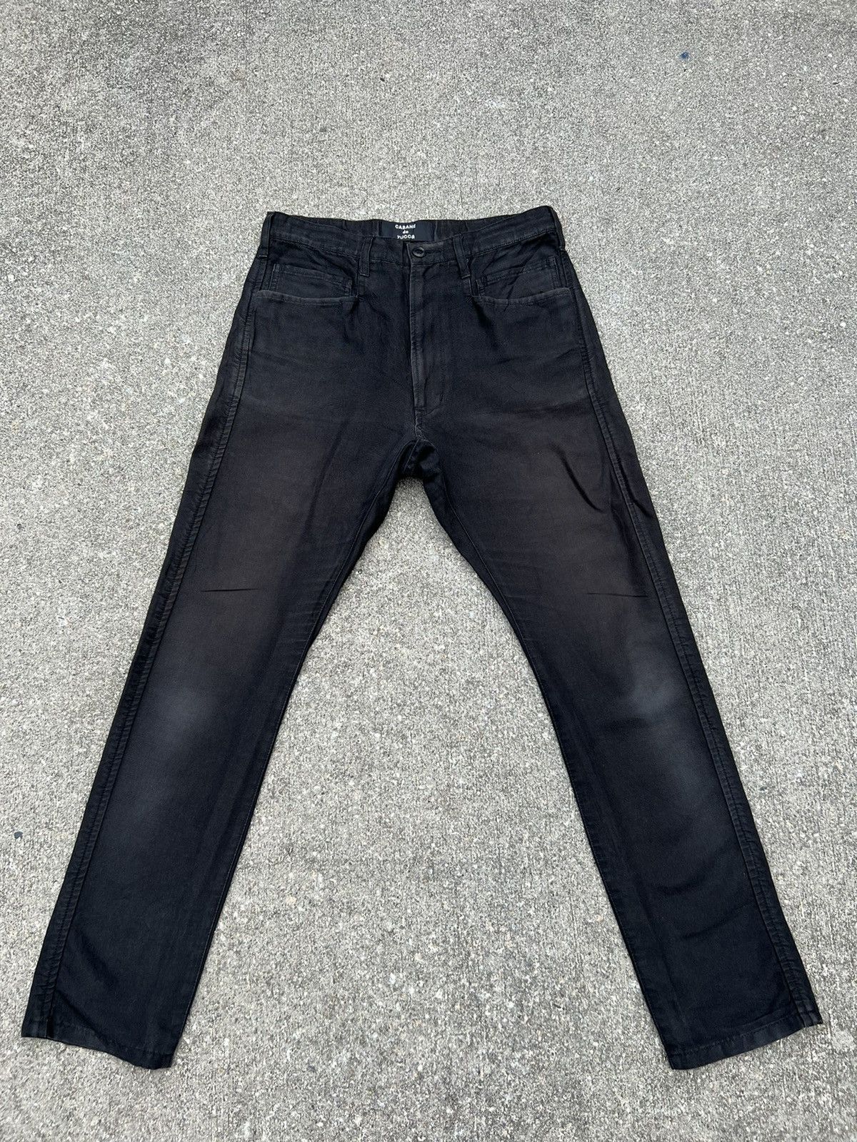 CABANE de ZUCCa VTG Cabane de Zucca Japan Sun Fade Black Linen Pant Size US 30 / EU 46 - 1 Thumbnail