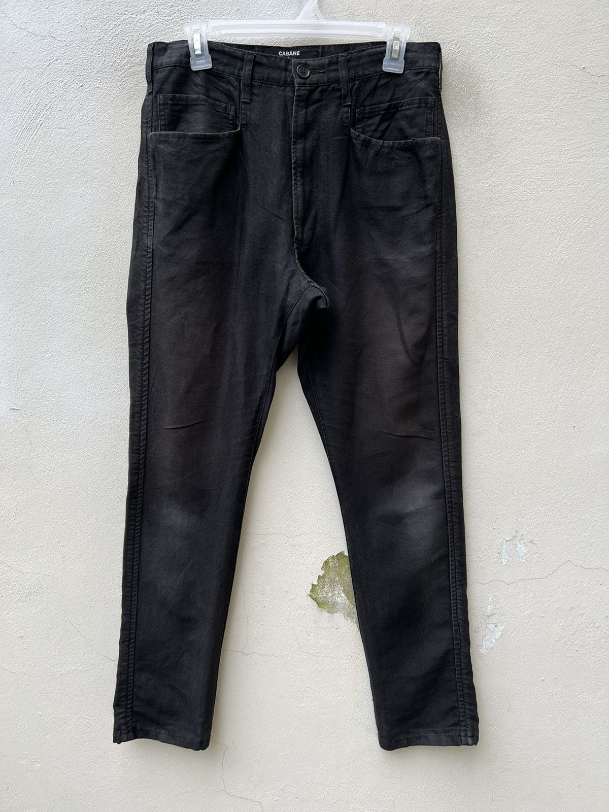 CABANE de ZUCCa VTG Cabane de Zucca Japan Sun Fade Black Linen Pant Size US 30 / EU 46 - 6 Thumbnail
