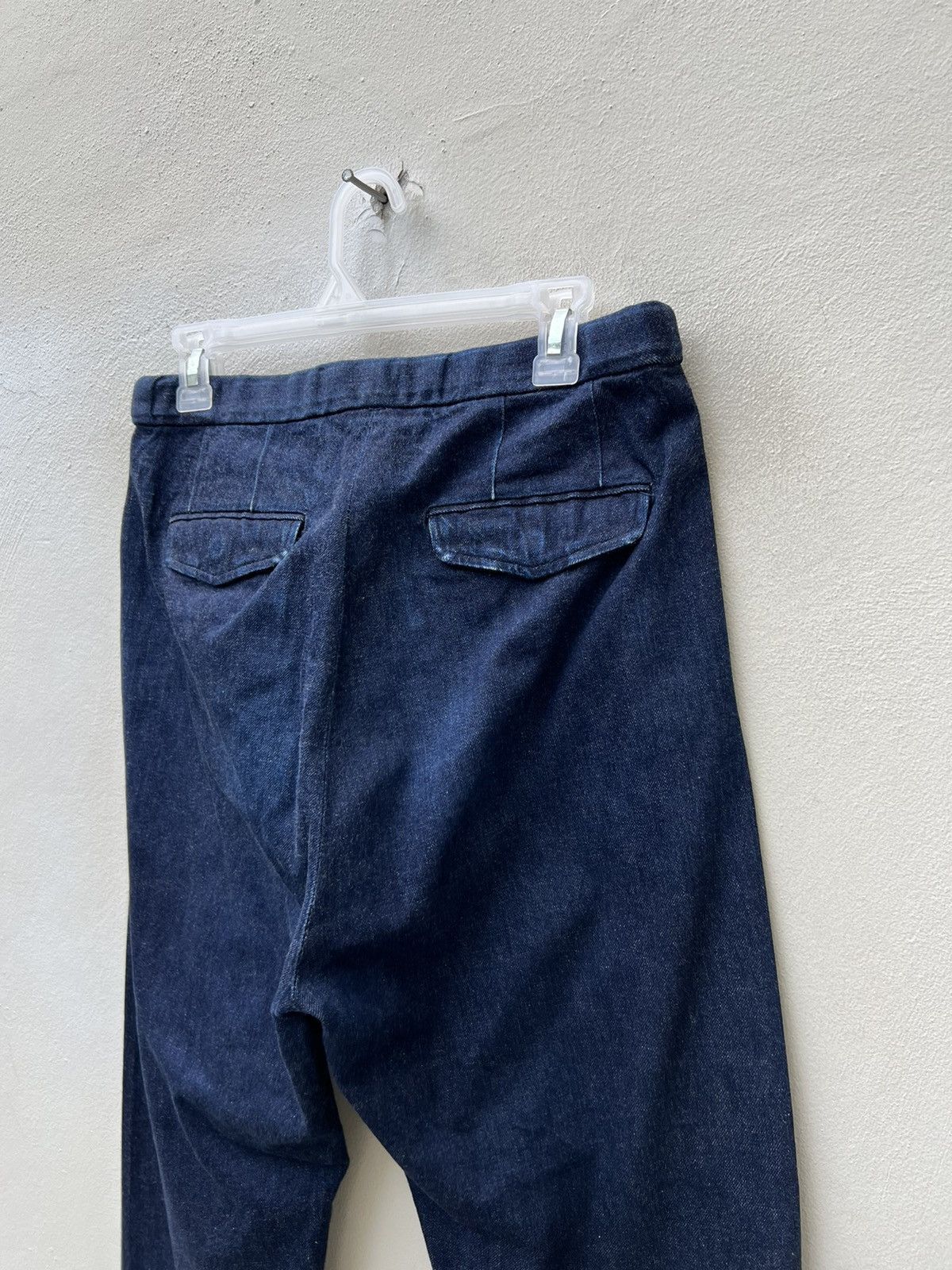 Brooklyn Tailors Brooklyn Tailors Fade Blue Gurkha Denim Trouser Cropped Pant Size US 30 / EU 46 - 17 Thumbnail