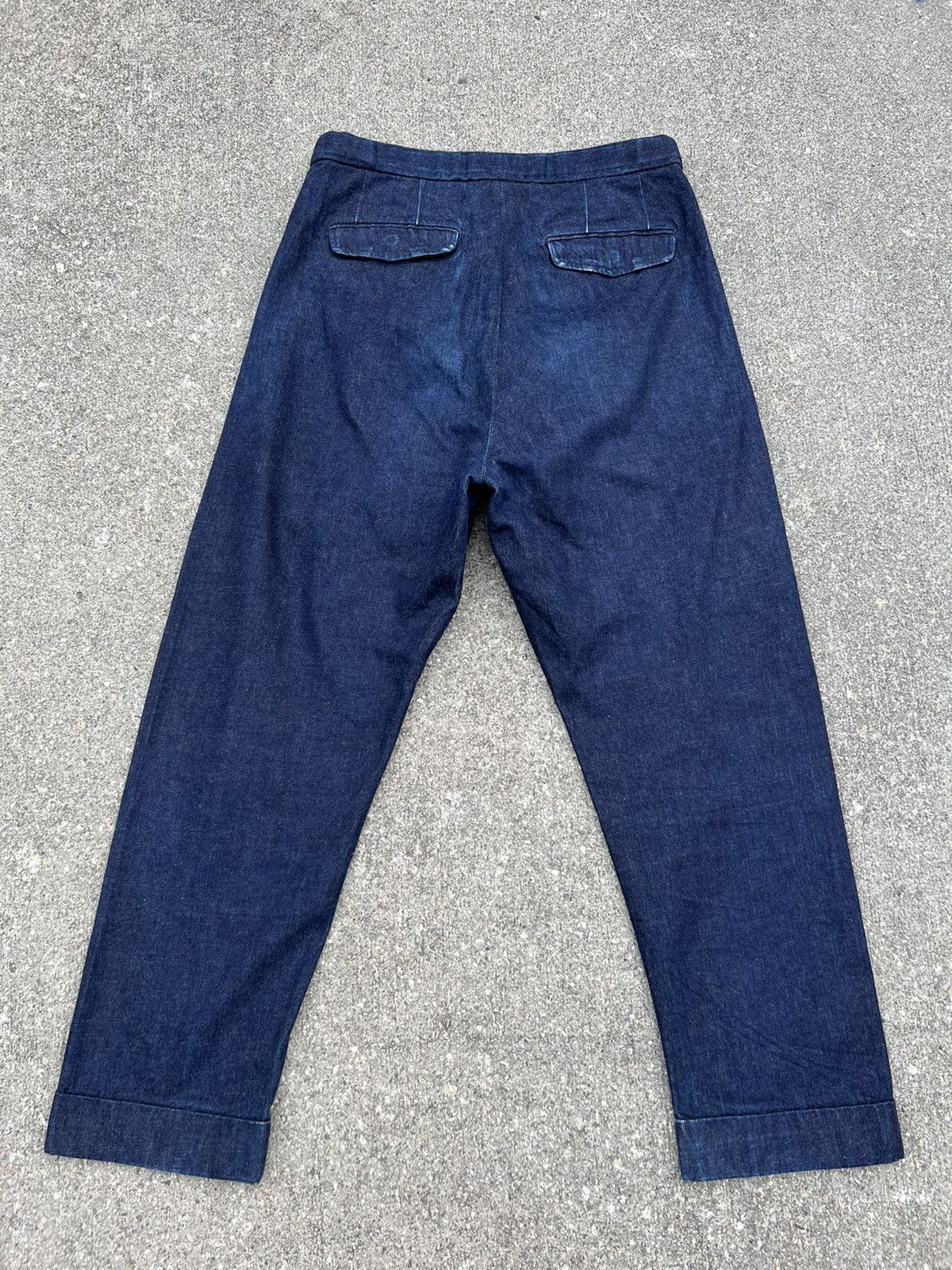 Brooklyn Tailors Brooklyn Tailors Fade Blue Gurkha Denim Trouser Cropped Pant Size US 30 / EU 46 - 5 Thumbnail