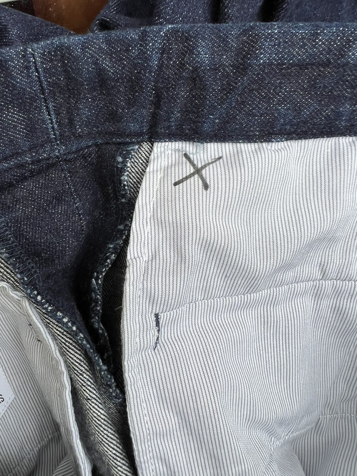 Brooklyn Tailors Brooklyn Tailors Fade Blue Gurkha Denim Trouser Cropped Pant Size US 30 / EU 46 - 23 Thumbnail