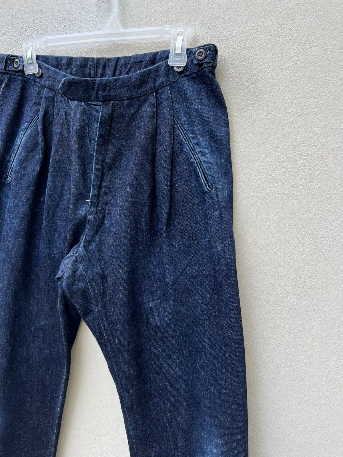 Brooklyn Tailors Brooklyn Tailors Fade Blue Gurkha Denim Trouser Cropped Pant Size US 30 / EU 46 - 12 Thumbnail