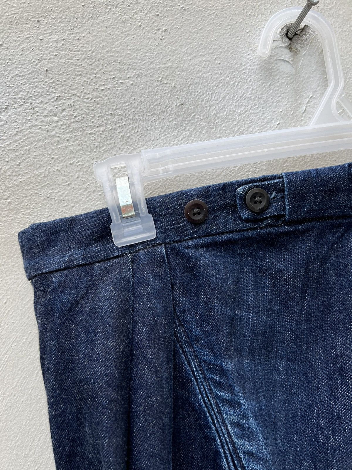 Brooklyn Tailors Brooklyn Tailors Fade Blue Gurkha Denim Trouser Cropped Pant Size US 30 / EU 46 - 21 Thumbnail