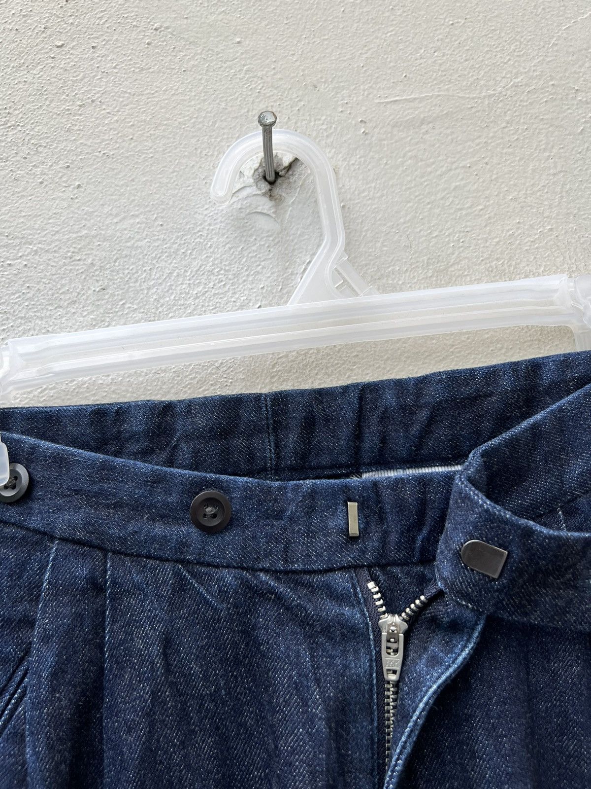 Brooklyn Tailors Brooklyn Tailors Fade Blue Gurkha Denim Trouser Cropped Pant Size US 30 / EU 46 - 8 Thumbnail