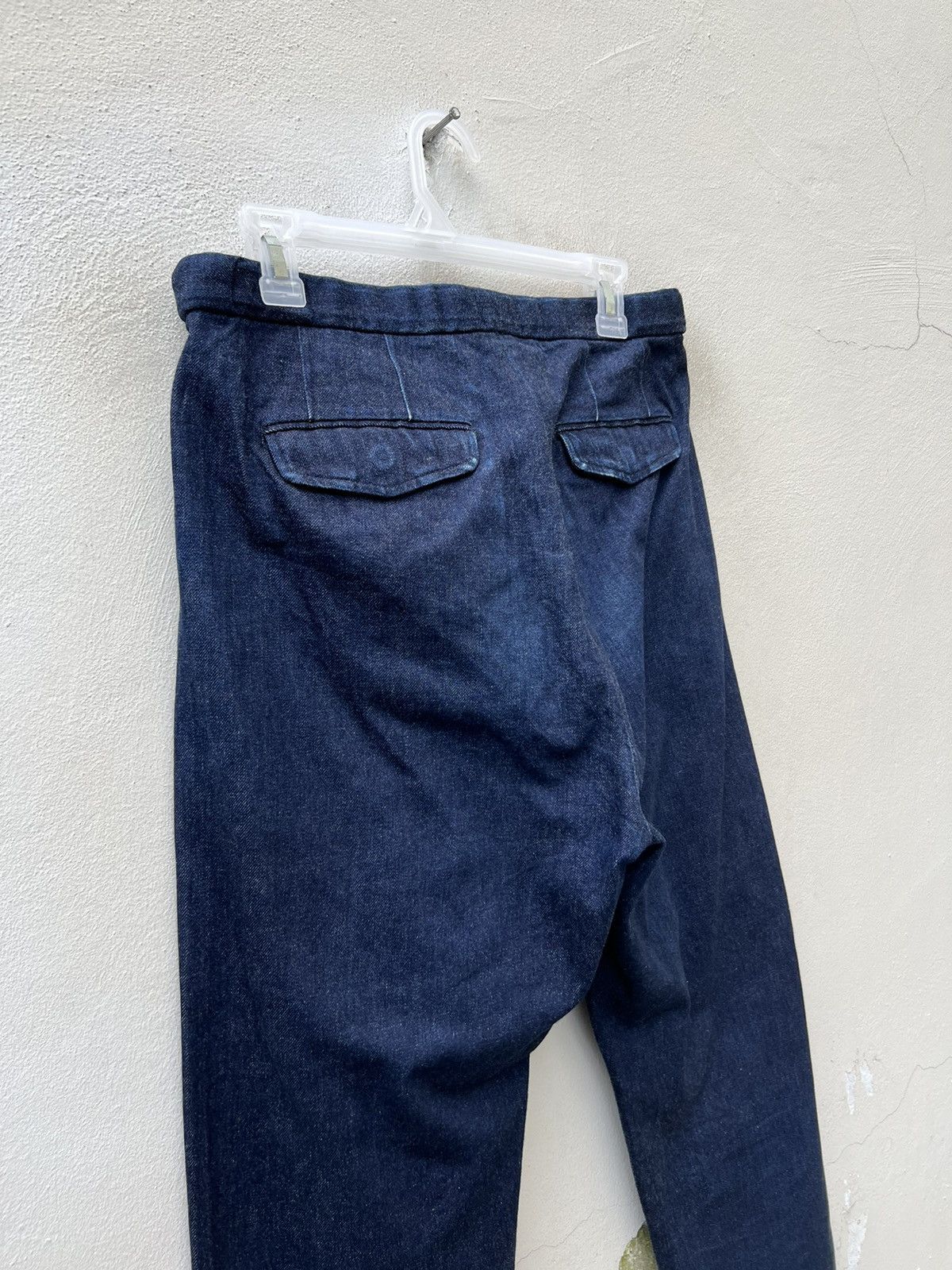Brooklyn Tailors Brooklyn Tailors Fade Blue Gurkha Denim Trouser Cropped Pant Size US 30 / EU 46 - 15 Thumbnail