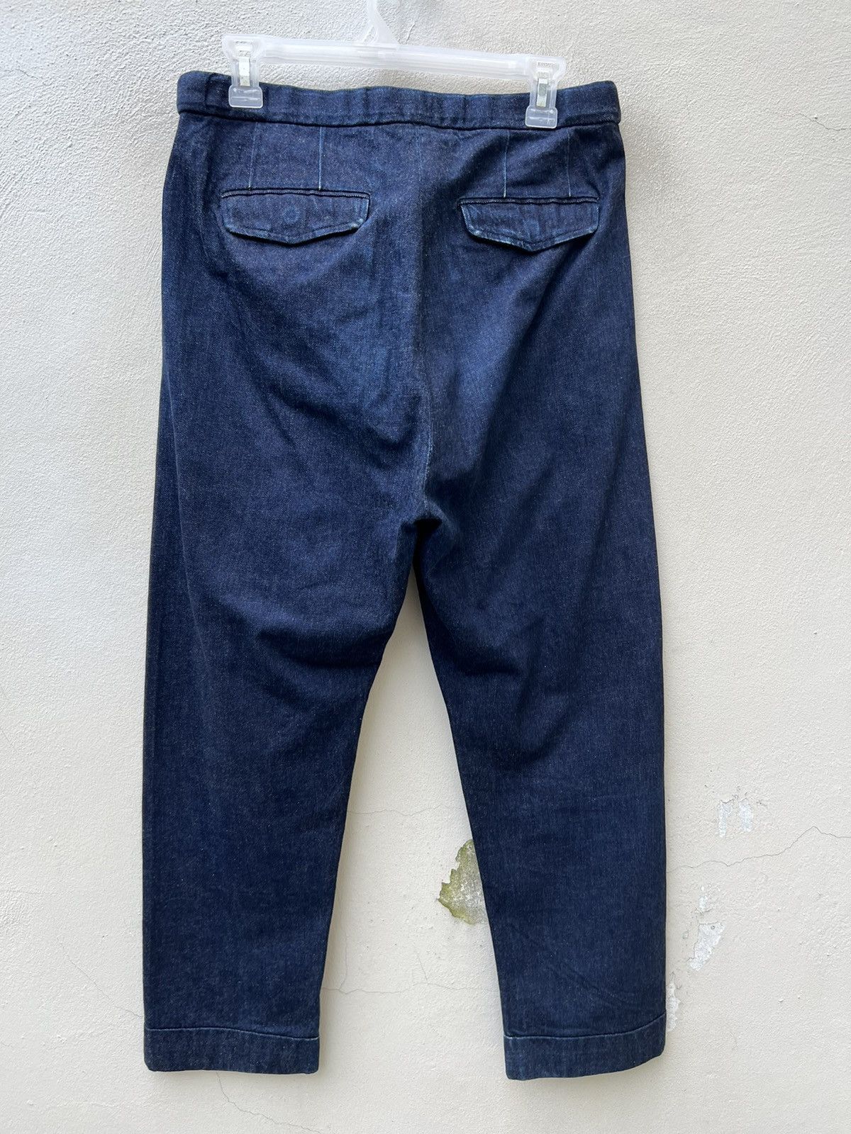 Brooklyn Tailors Brooklyn Tailors Fade Blue Gurkha Denim Trouser Cropped Pant Size US 30 / EU 46 - 14 Thumbnail