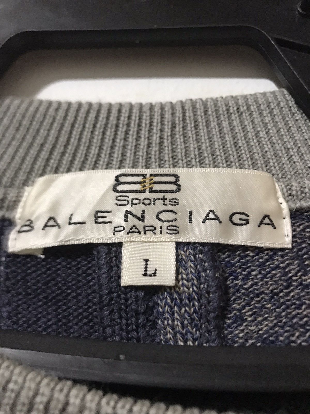 Balenciaga BALENCIAGA Multicolour Striped Logo Sweater Size US L / EU 52-54 / 3 - 6 Thumbnail