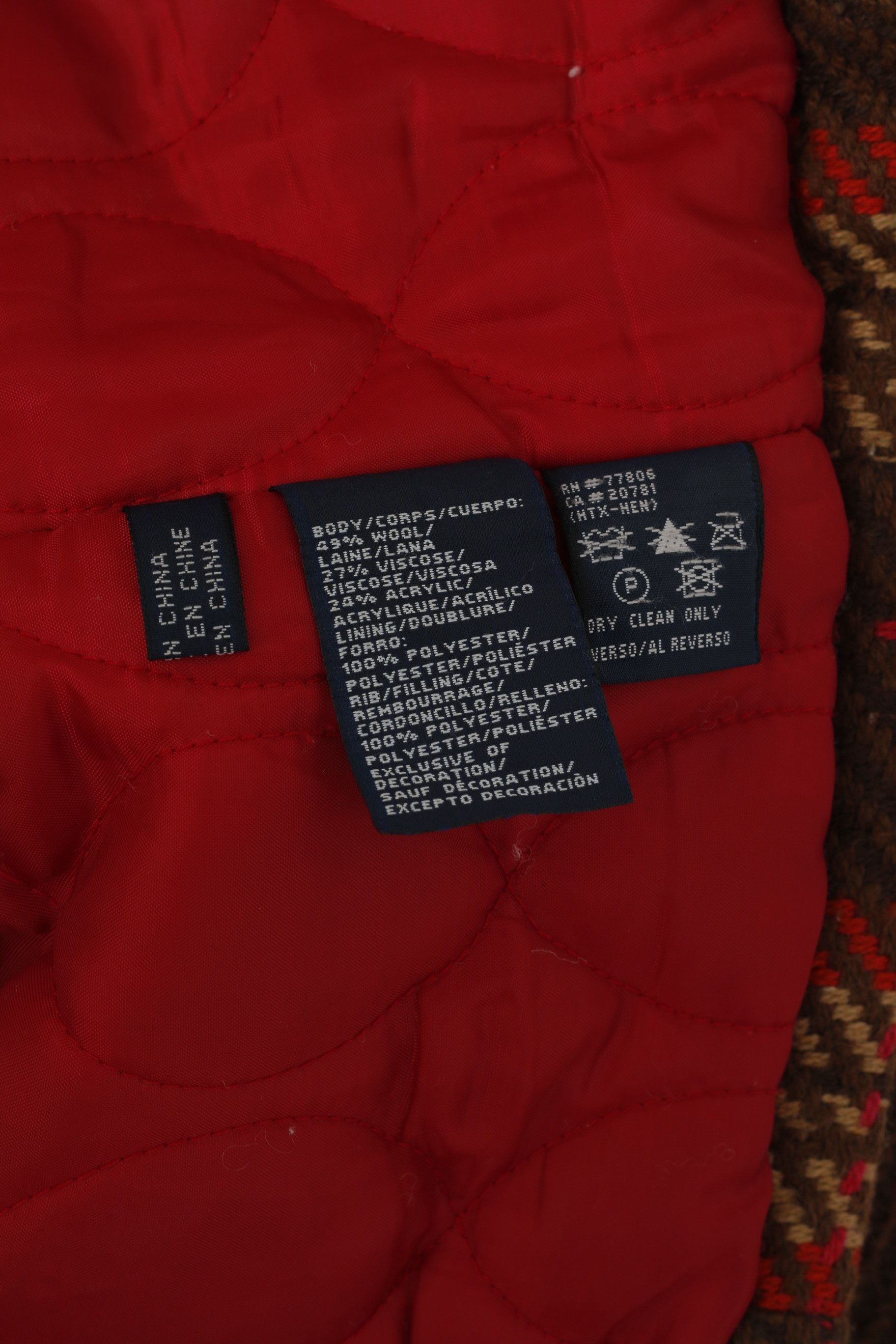 Tommy Hilfiger Tommy Hilfiger Women XS Jacket Multicolour Check 4611 Size XS / US 0-2 / IT 36-38 - 6 Thumbnail