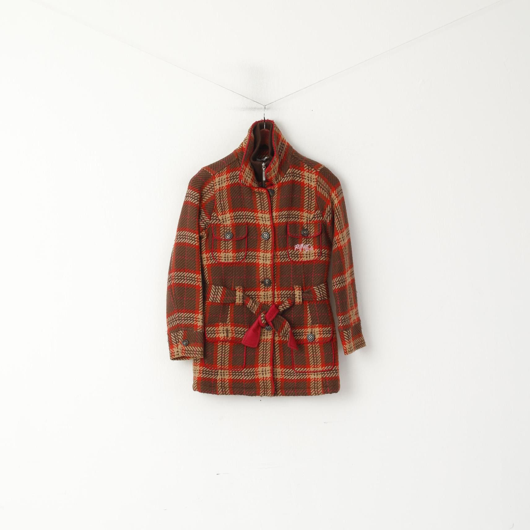 Tommy Hilfiger Tommy Hilfiger Women XS Jacket Multicolour Check 4611 Size XS / US 0-2 / IT 36-38 - 2 Thumbnail
