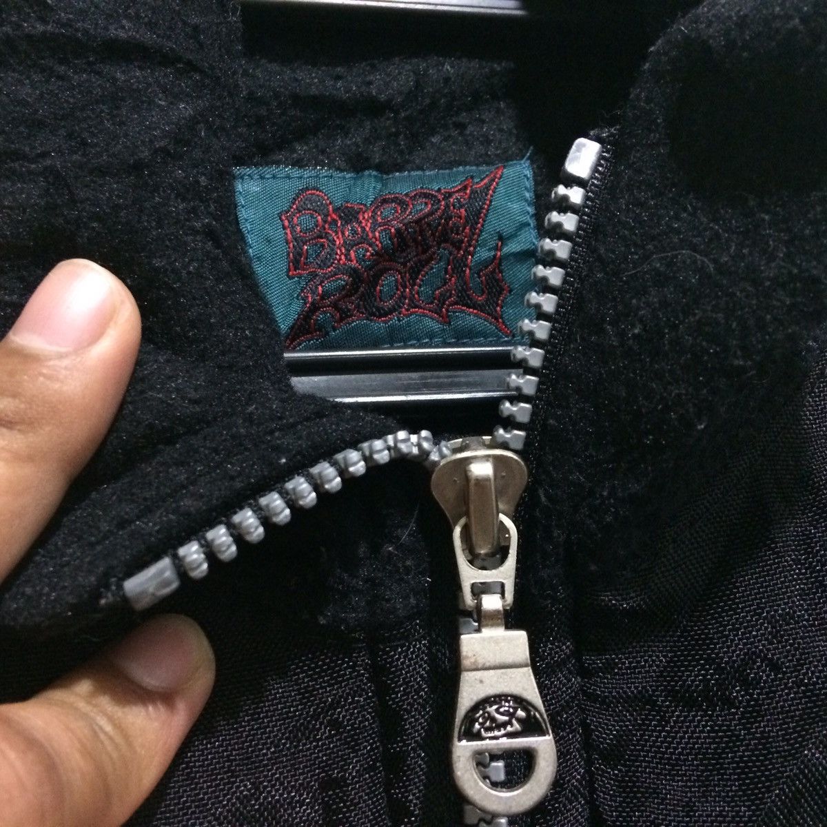Welcome Skateboards BARREL Roll Fleece X Nylon Half Sweatshirt Pullover Jumper Size US L / EU 52-54 / 3 - 5 Thumbnail