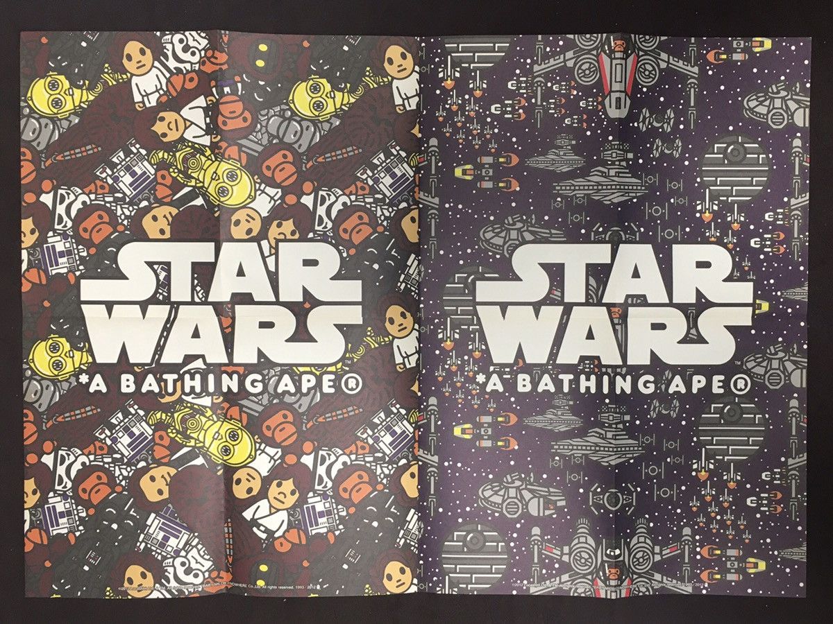 Bape × Star Wars BAPE x Star Wars Poster Baby Milo Rare Japan Promo Size ONE SIZE - 2 Thumbnail