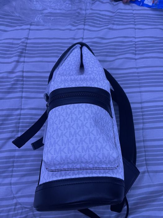 Michael Kors Michael Kors White Leather Cooper Logo Backpack Grailed