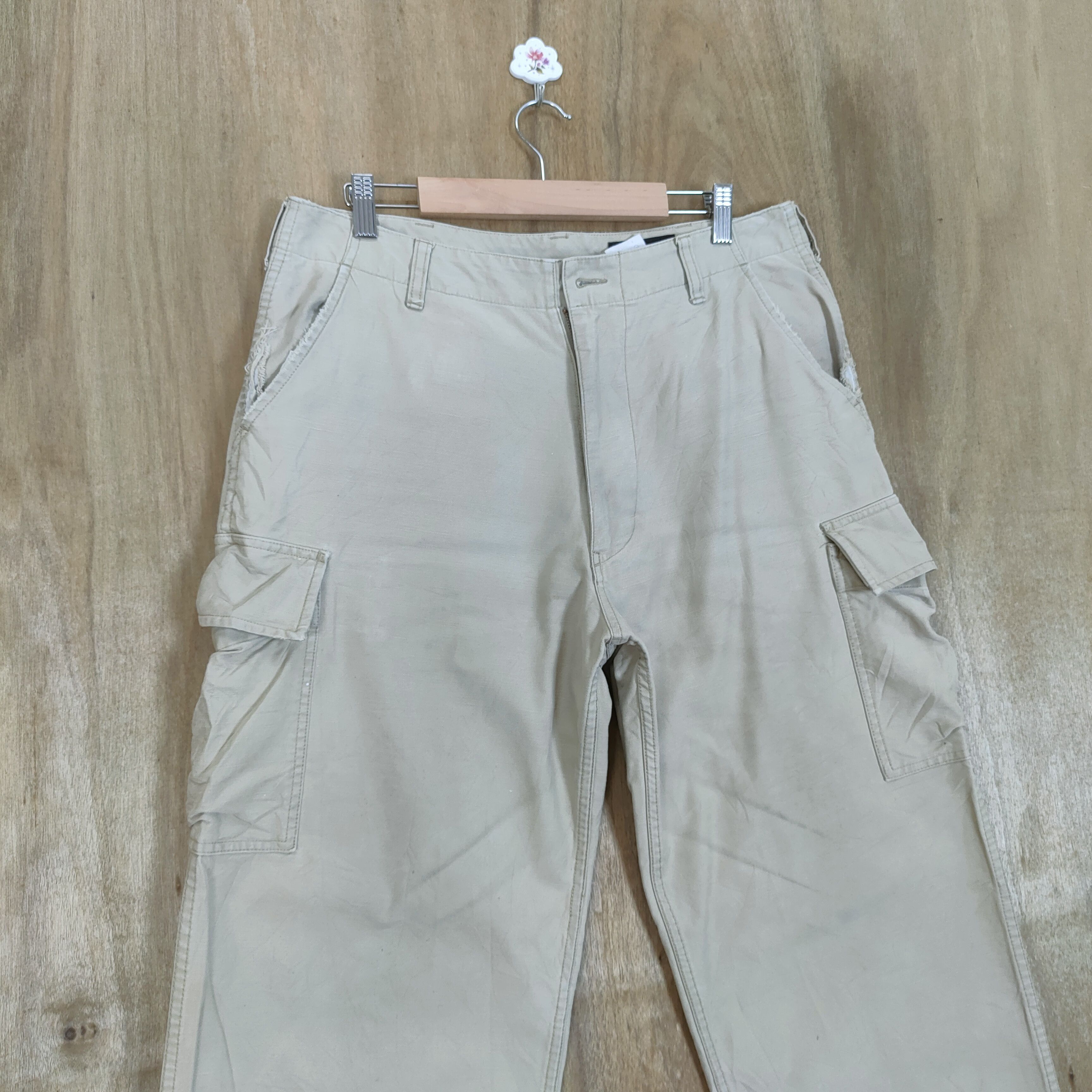 Eddie Bauer × Japanese Brand EDDIE BAUER BAGGY CARGO PANTS 33×30 Size US 33 - 4 Thumbnail