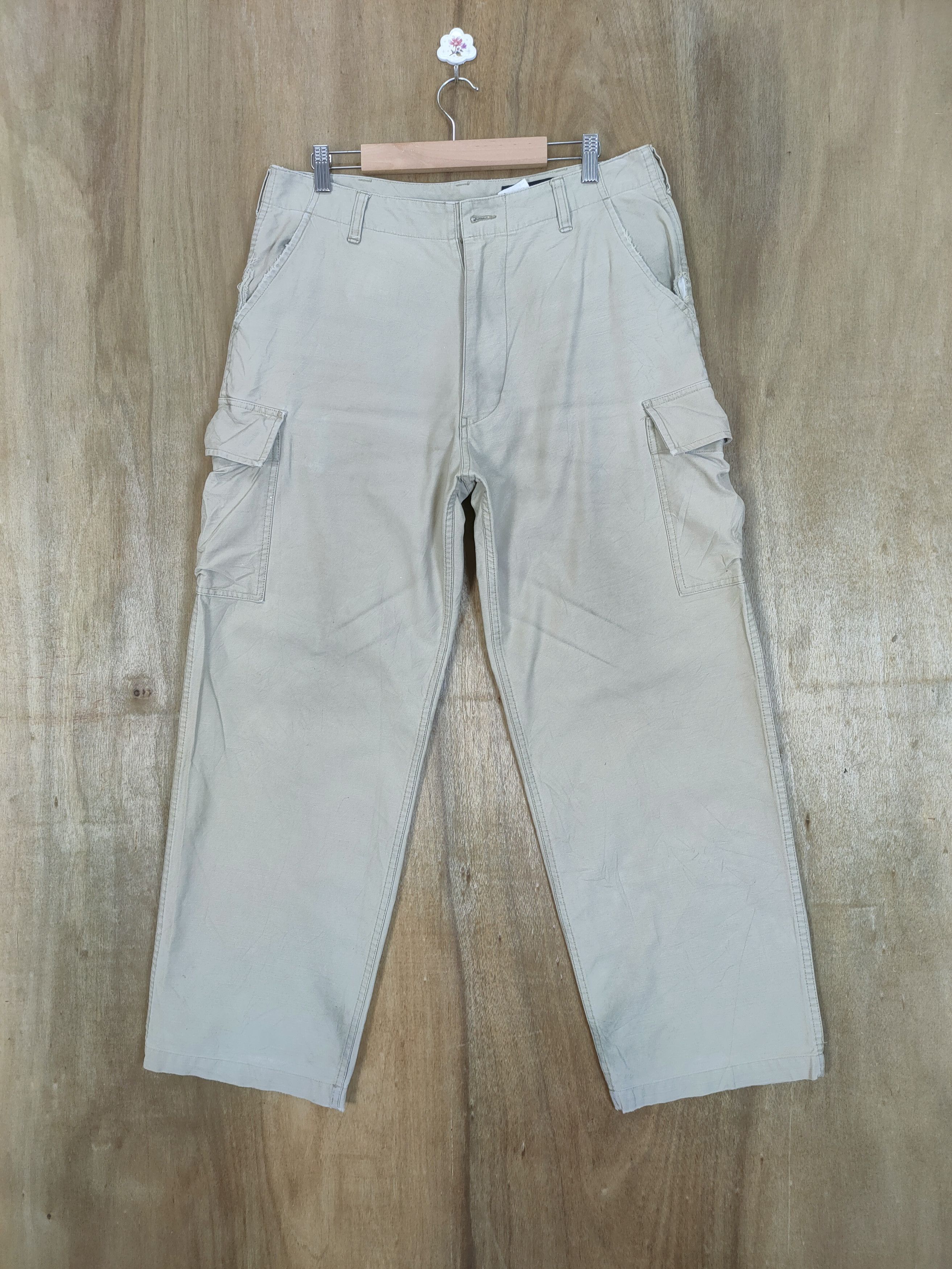 Eddie Bauer × Japanese Brand EDDIE BAUER BAGGY CARGO PANTS 33×30 Size US 33 - 1 Thumbnail