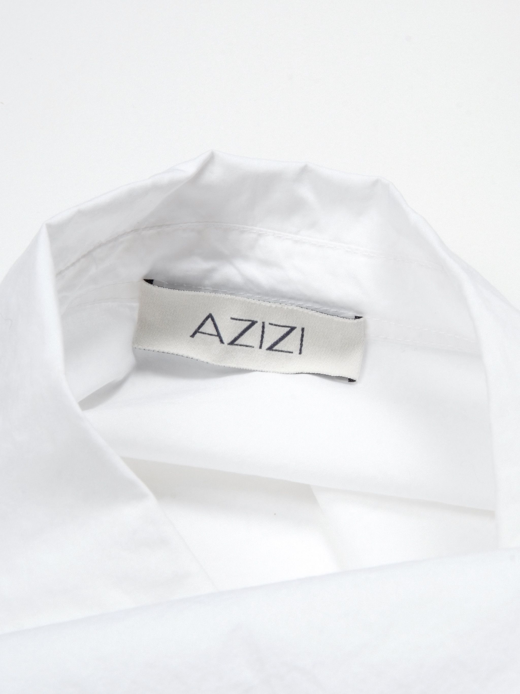 Designer AZIZI Cotton White Oversized Shirt Size M / US 6-8 / IT 42-44 - 6 Thumbnail