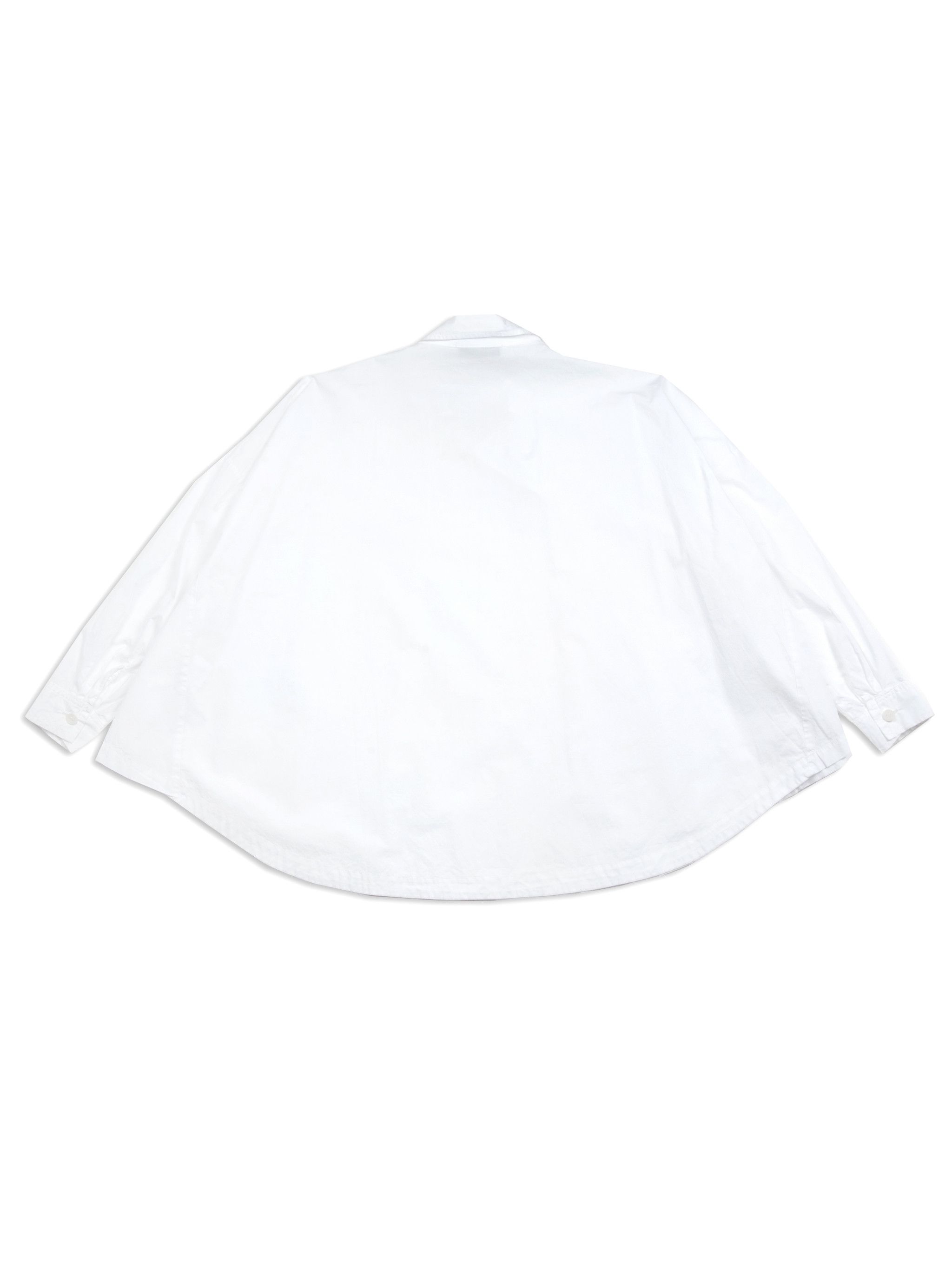 Designer AZIZI Cotton White Oversized Shirt Size M / US 6-8 / IT 42-44 - 2 Thumbnail