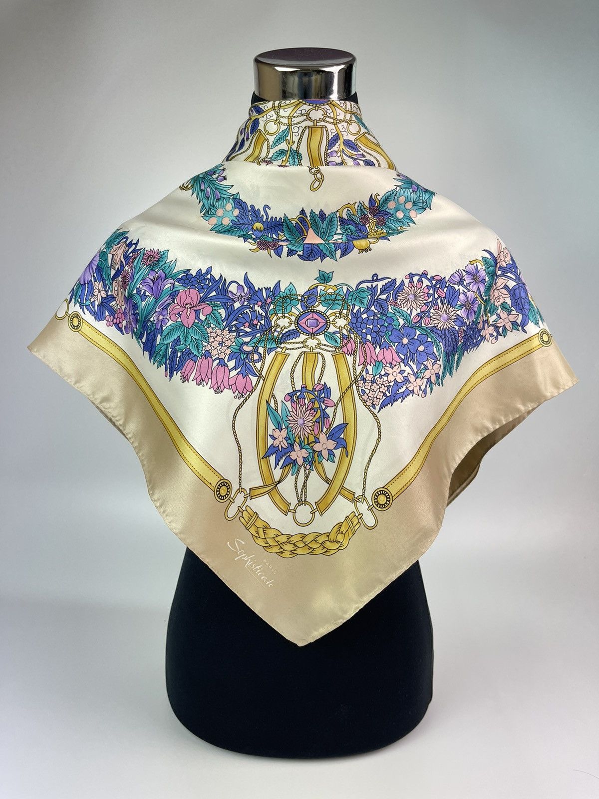 Vintage SOPHISTICATO PARIS SILK SCARF Size ONE SIZE - 1 Thumbnail