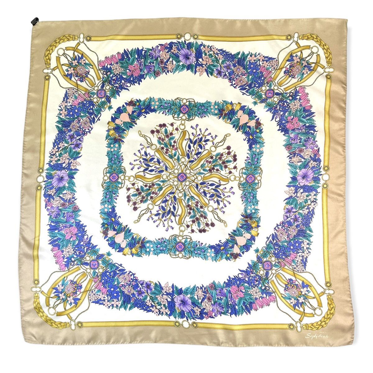 Vintage SOPHISTICATO PARIS SILK SCARF Size ONE SIZE - 6 Thumbnail