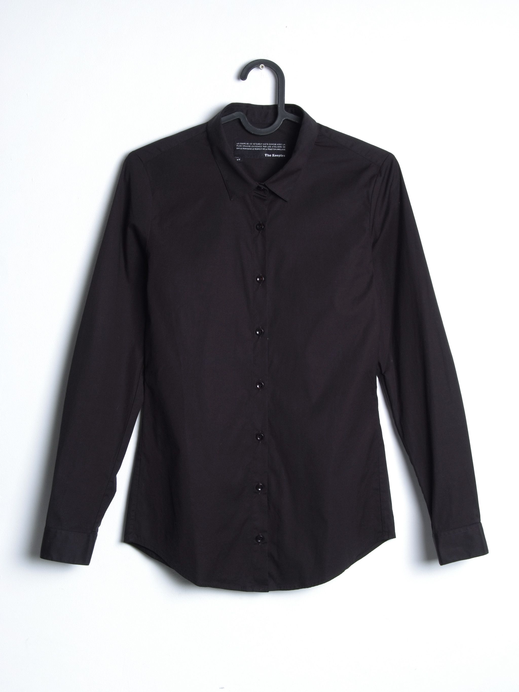 The Kooples The Kooples Slim Fit Cotton Long Sleeve Shirt Black Size XS / US 0-2 / IT 36-38 - 2 Thumbnail