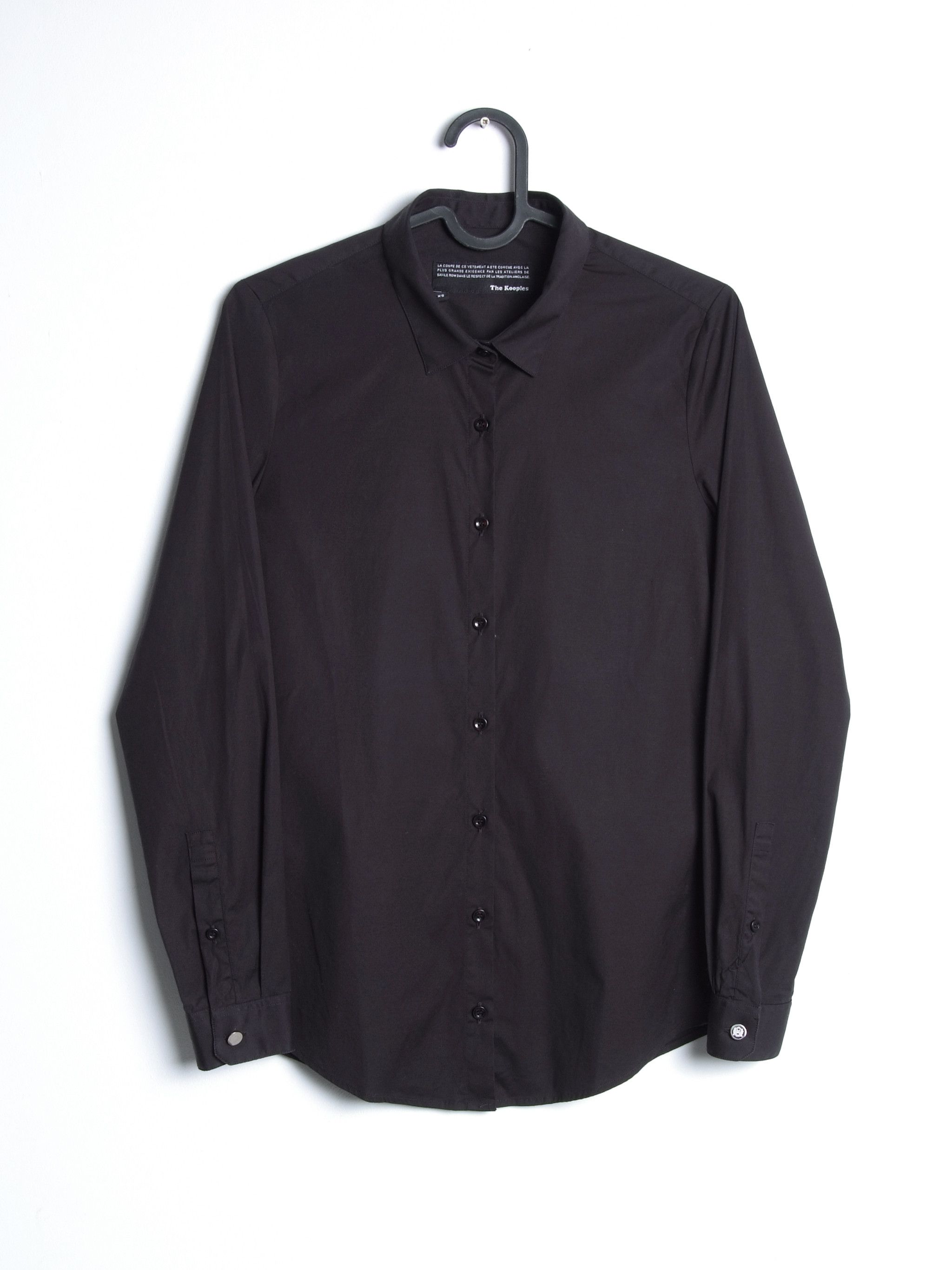 The Kooples The Kooples Slim Fit Cotton Long Sleeve Shirt Black Size XS / US 0-2 / IT 36-38 - 1 Thumbnail