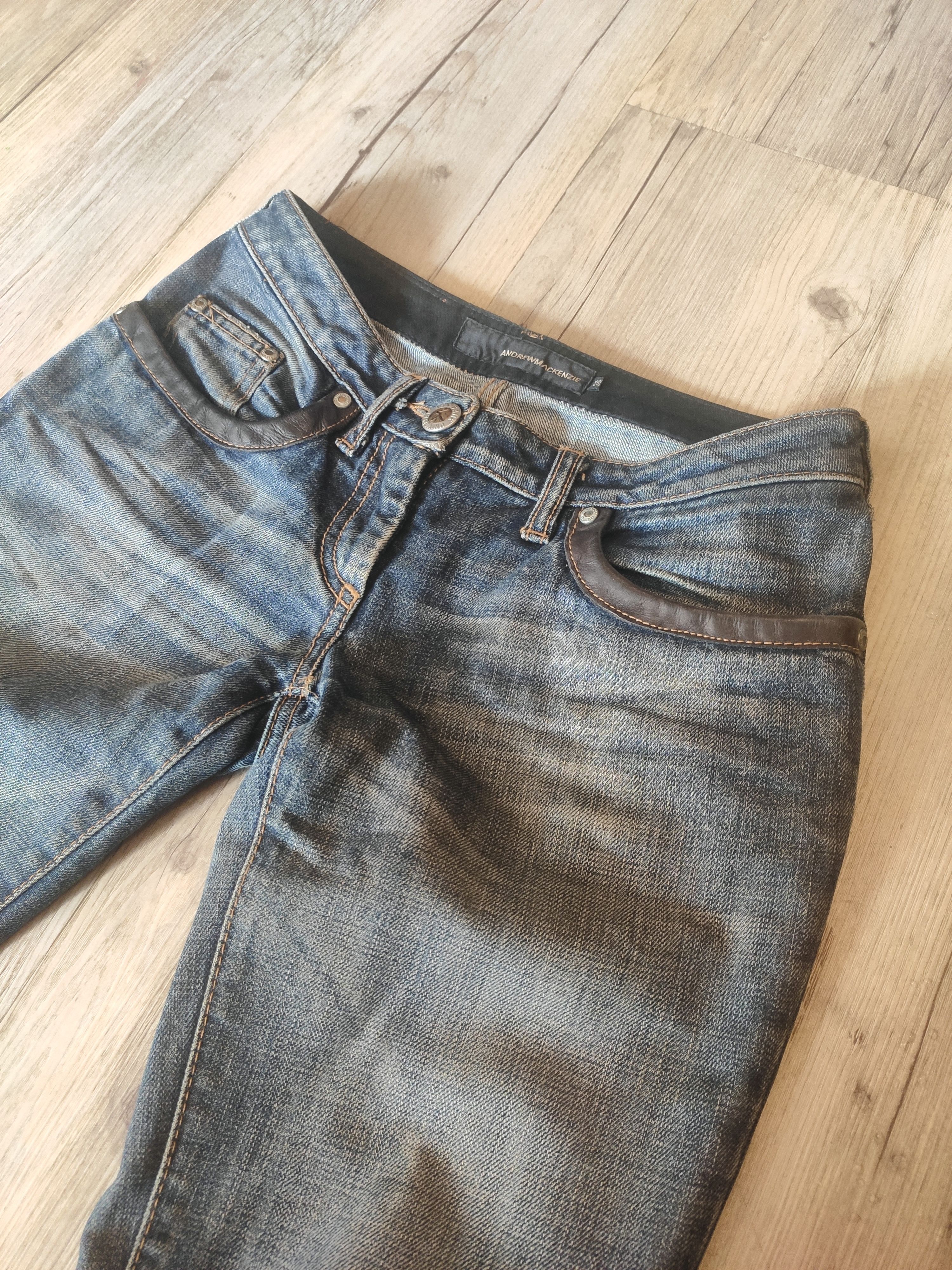 Andrew Mackenzie Y2K 2000's biker jeans.Like Jean-Paul Gaultier or Balmain Size 26" / US 2 / IT 38 - 2 Thumbnail