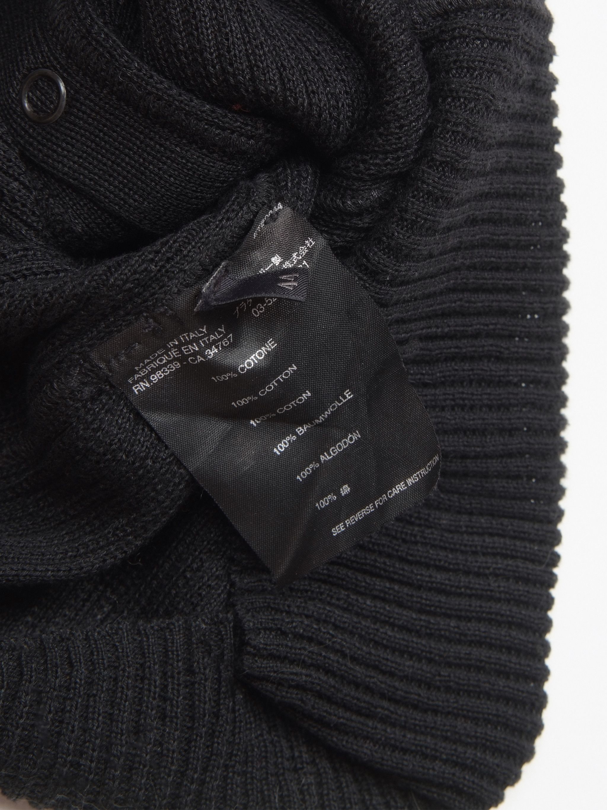 Prada × Vintage W's Vintage Prada Red Tab Ribbed Cardigan Sweater Size M / US 6-8 / IT 42-44 - 6 Thumbnail