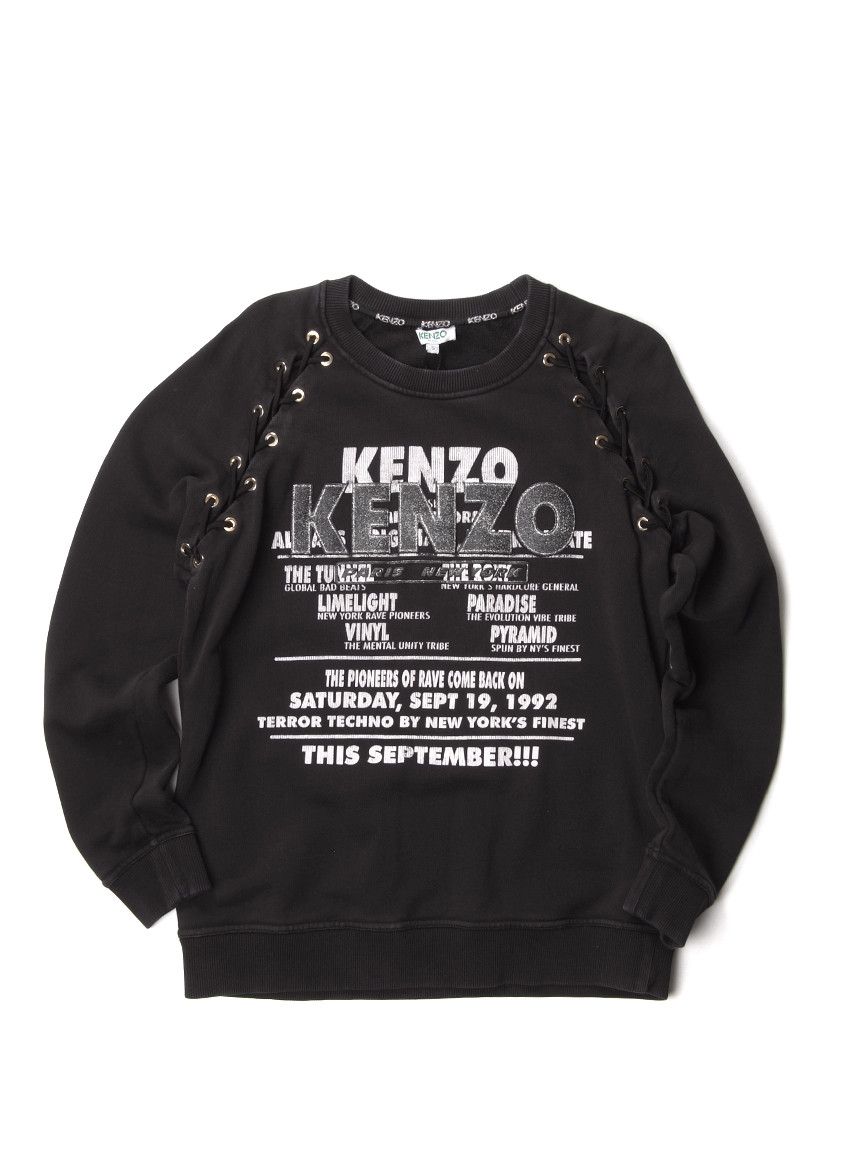 Kenzo Kenzo Distressed Sweatshirt Black Size S / US 4 / IT 40 - 1 Thumbnail
