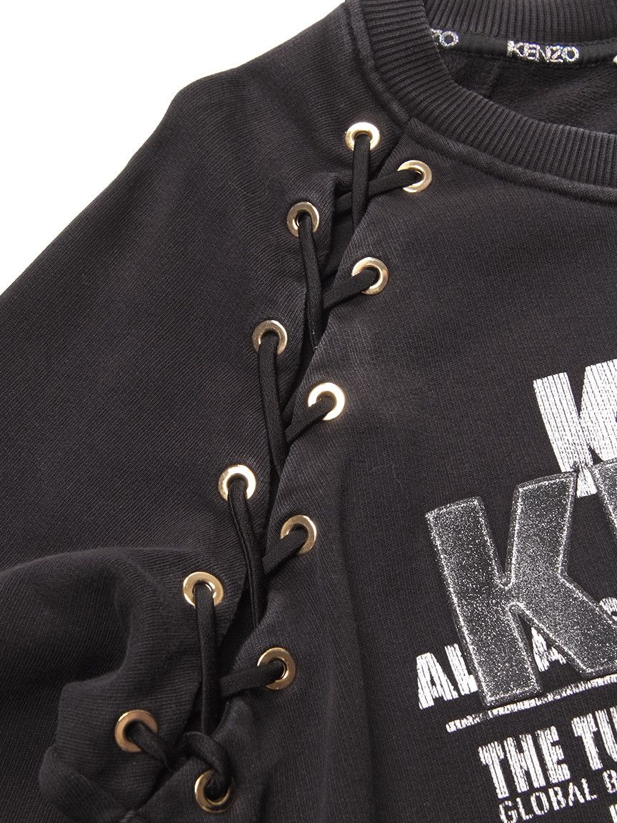Kenzo Kenzo Distressed Sweatshirt Black Size S / US 4 / IT 40 - 3 Thumbnail