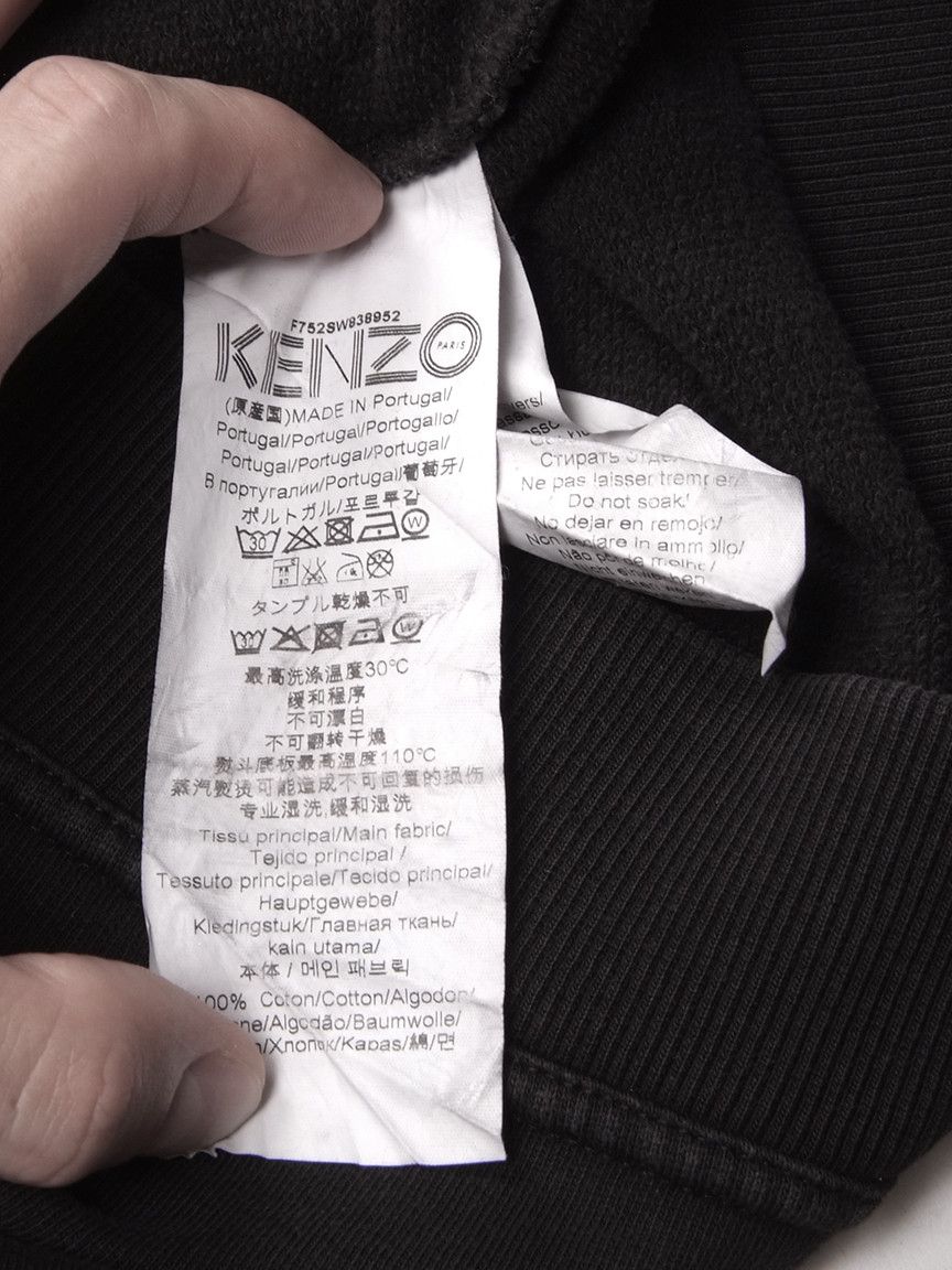 Kenzo Kenzo Distressed Sweatshirt Black Size S / US 4 / IT 40 - 7 Thumbnail