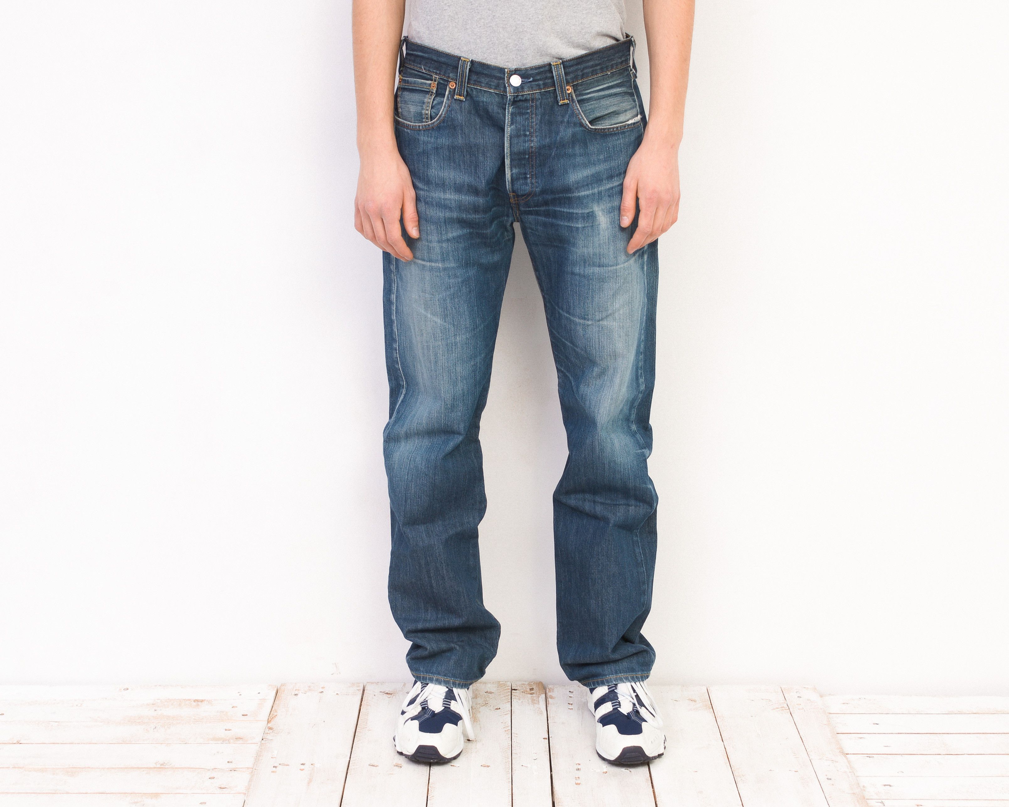 Jeans Vintage Levi's Legend & Soul 1971 - Coupe Droite, Taille W34 L32, Délavé Bleu Denim